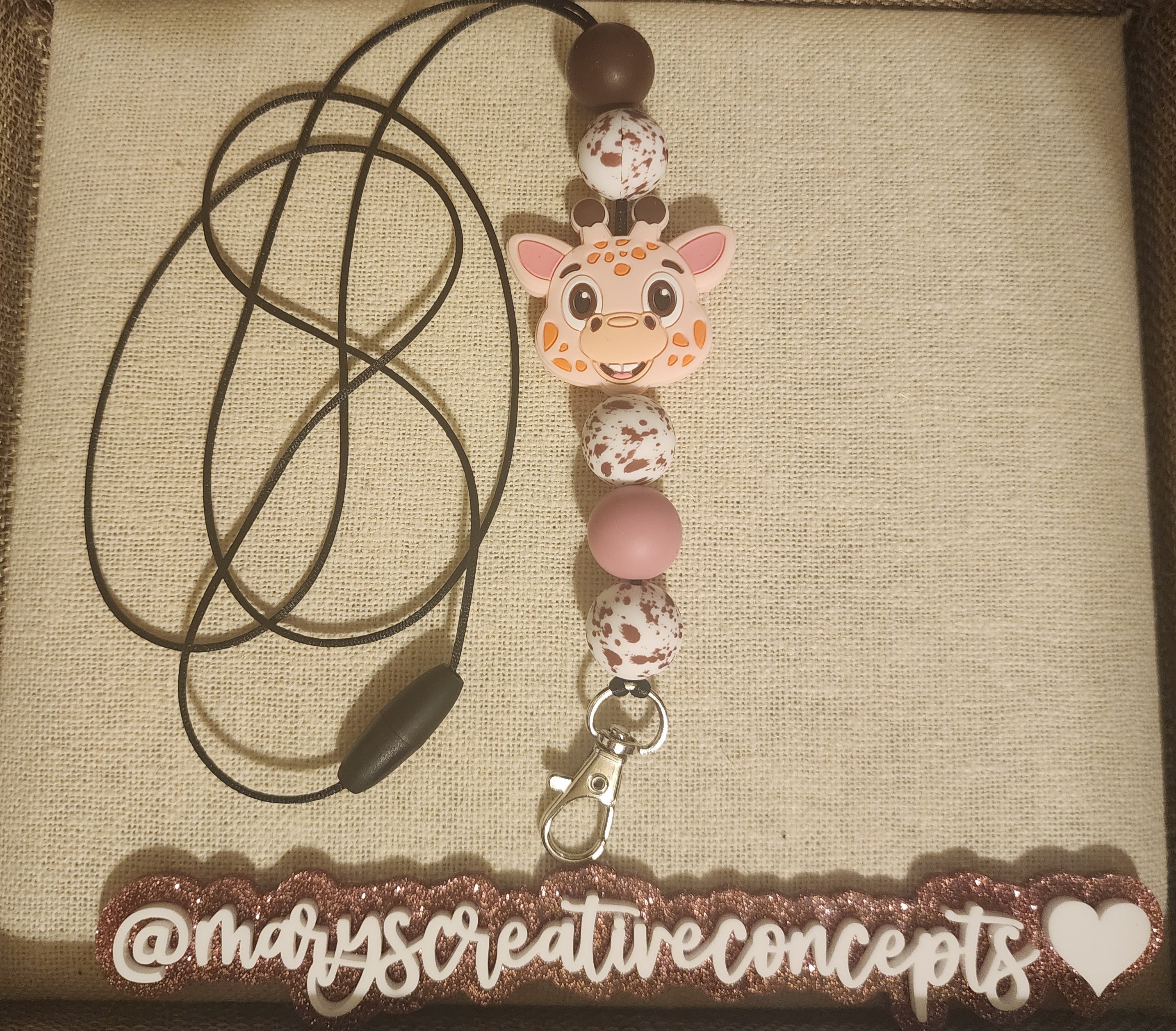 Giraffe Silicone Lanyard