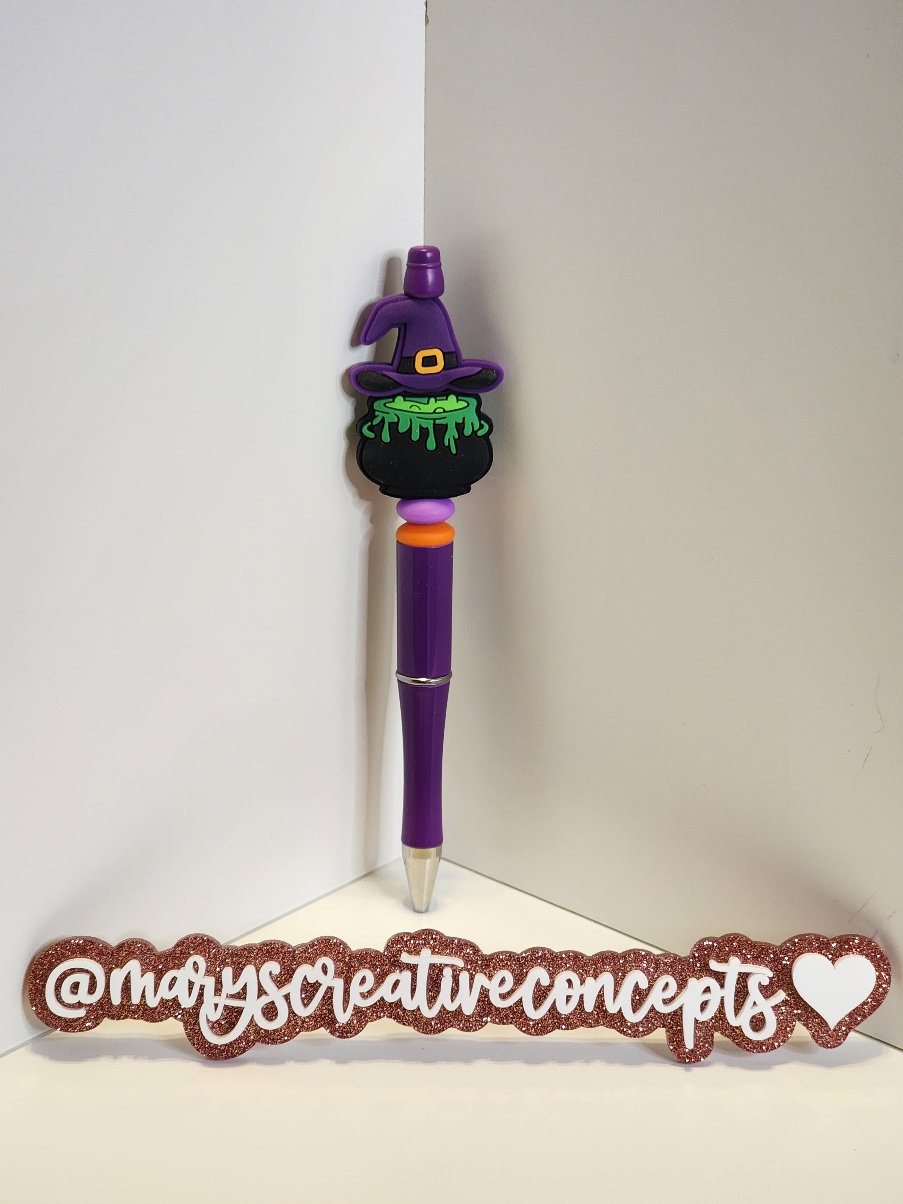 Witches Hat & Cauldron Silicone Pen