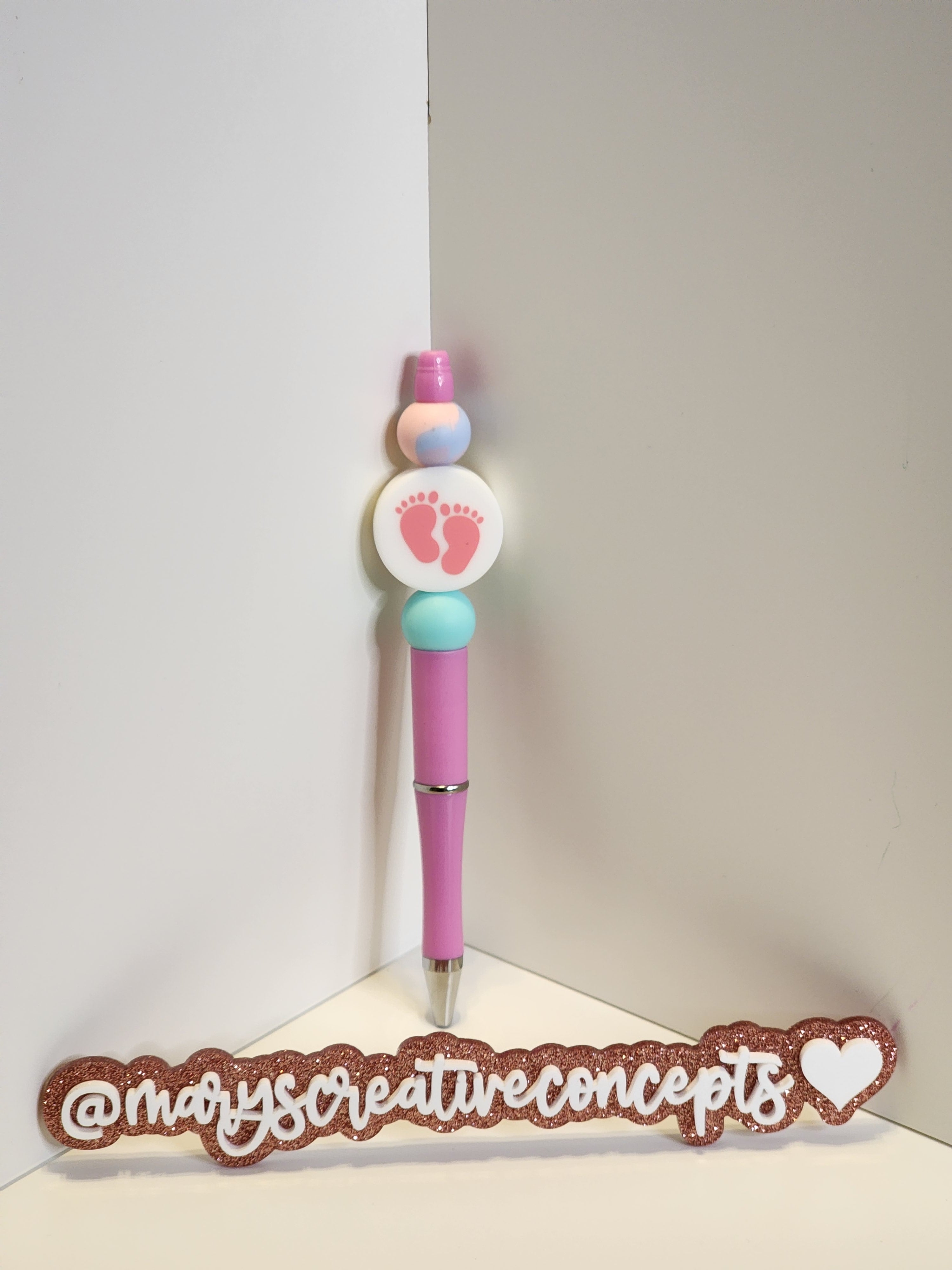 Baby Girl Feet Silicone Pen