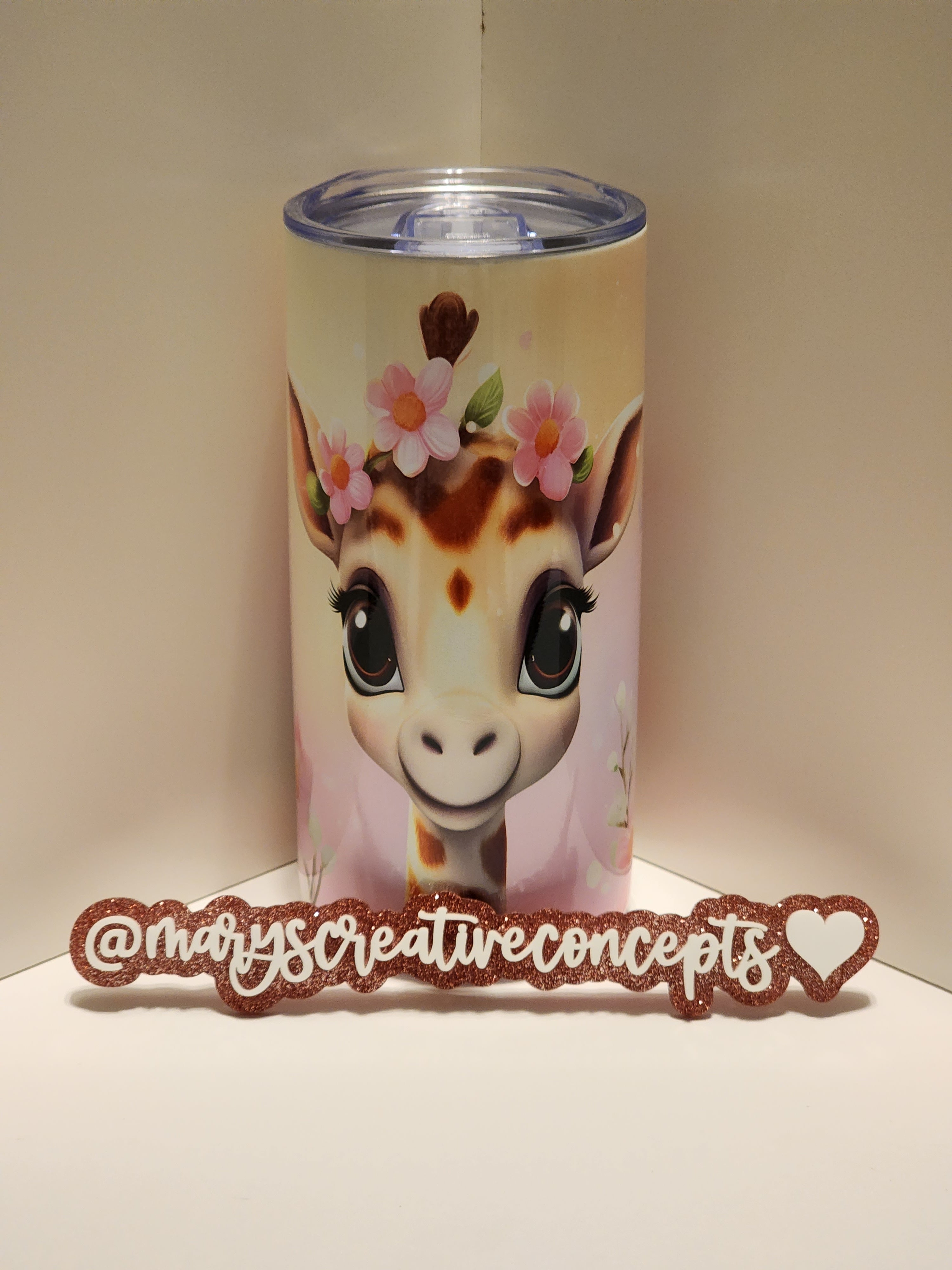 Girl Giraffe Sippy cup