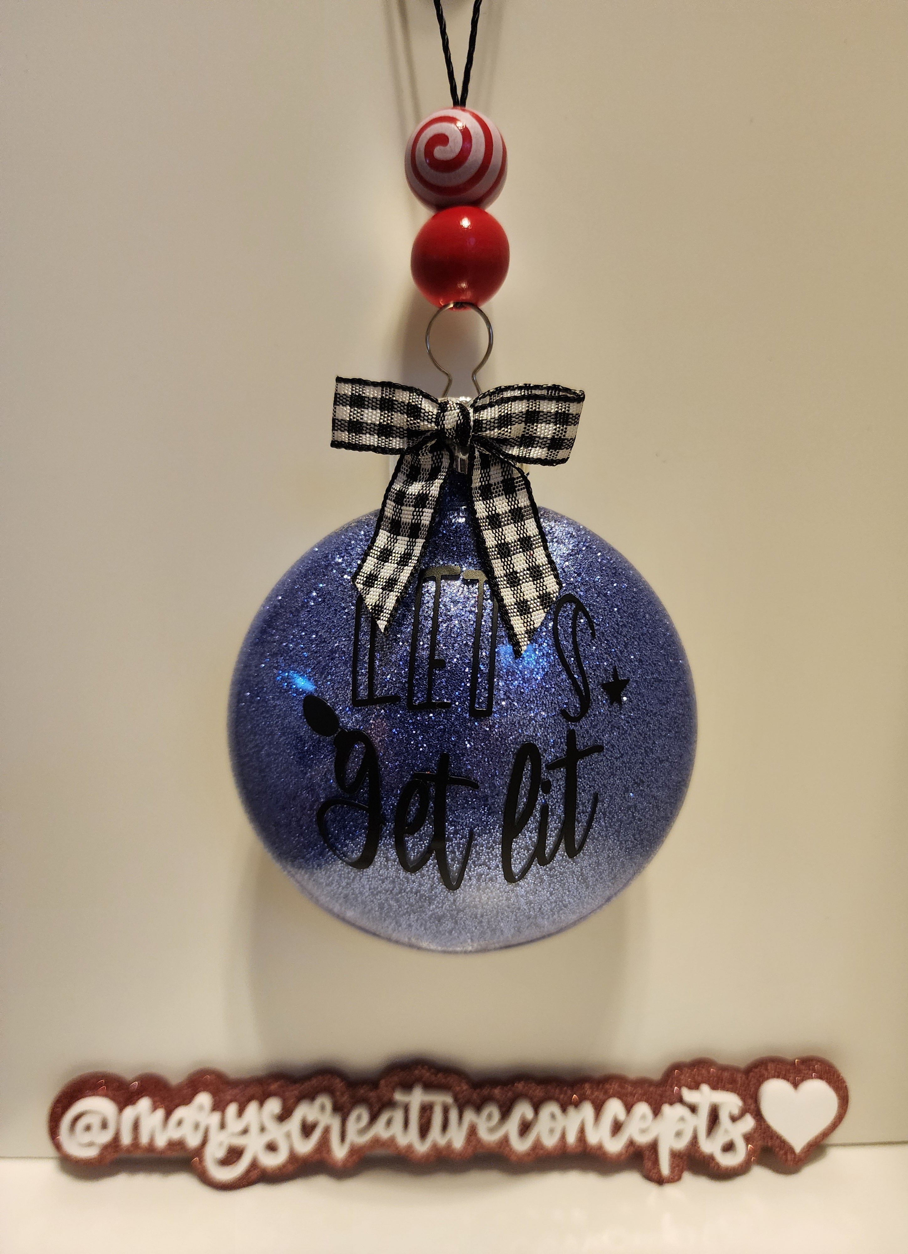 Small Glitter Ornaments