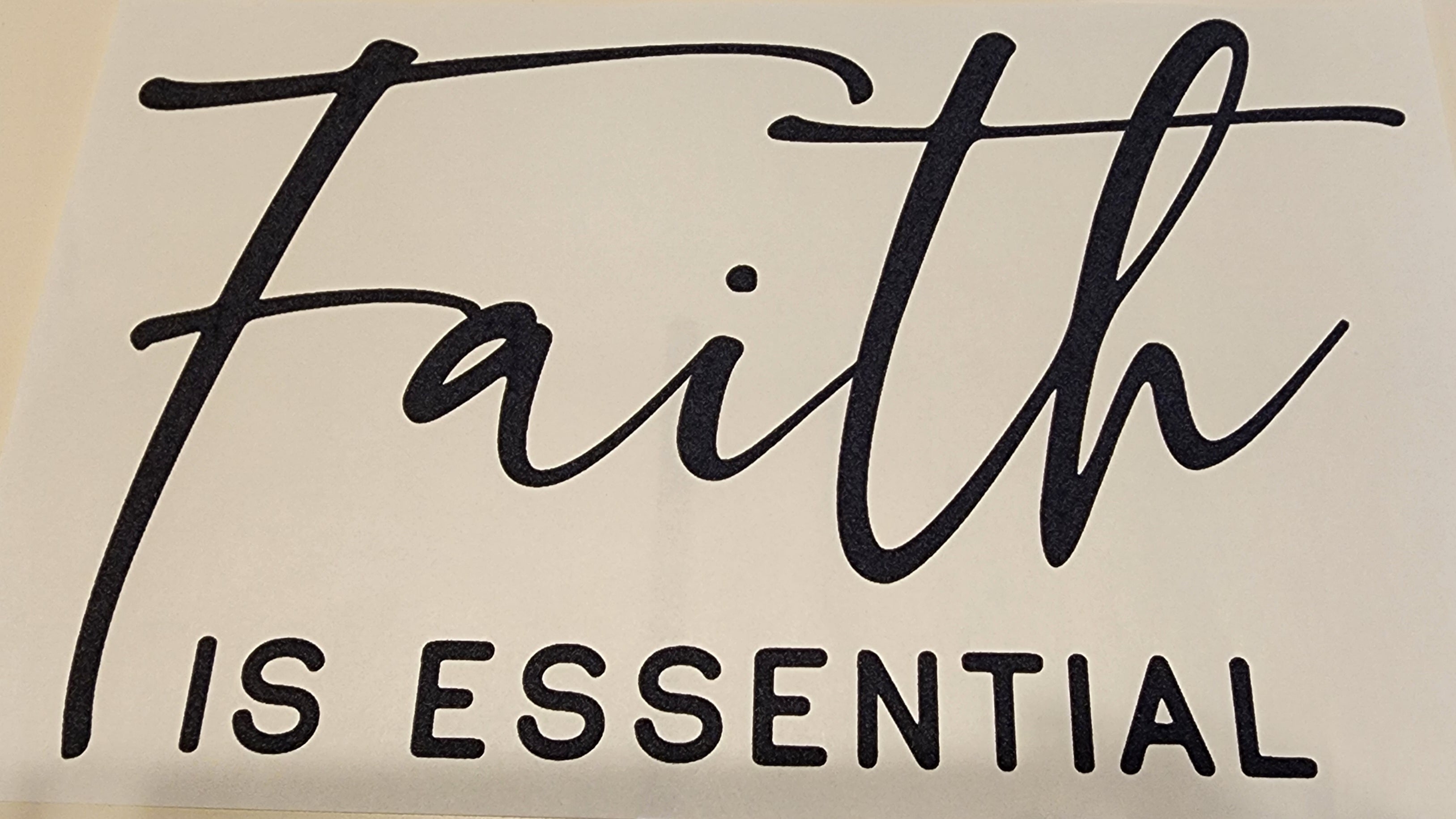 Faith is essential