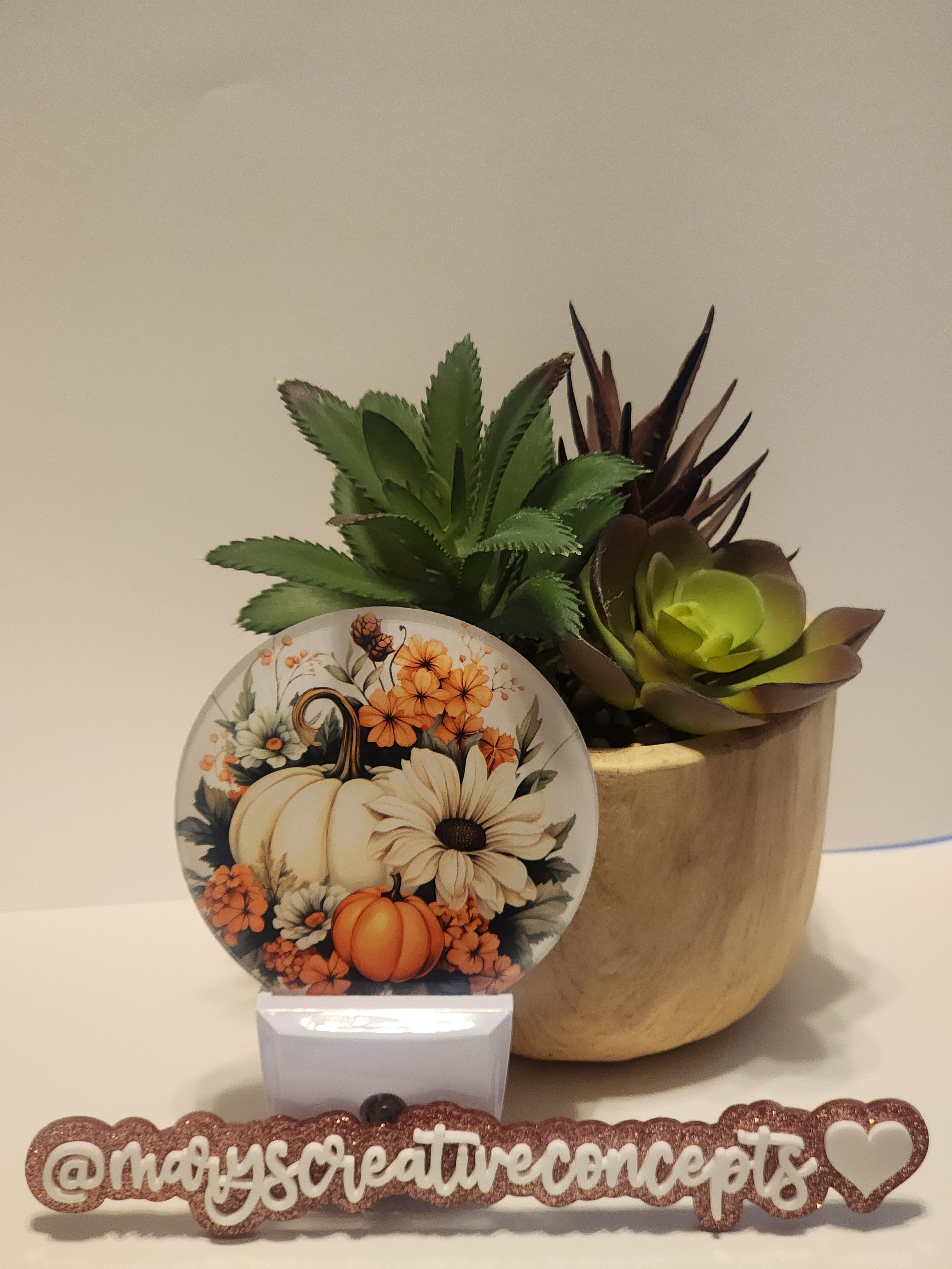 Sublimation Round Acrylic LED Night Light