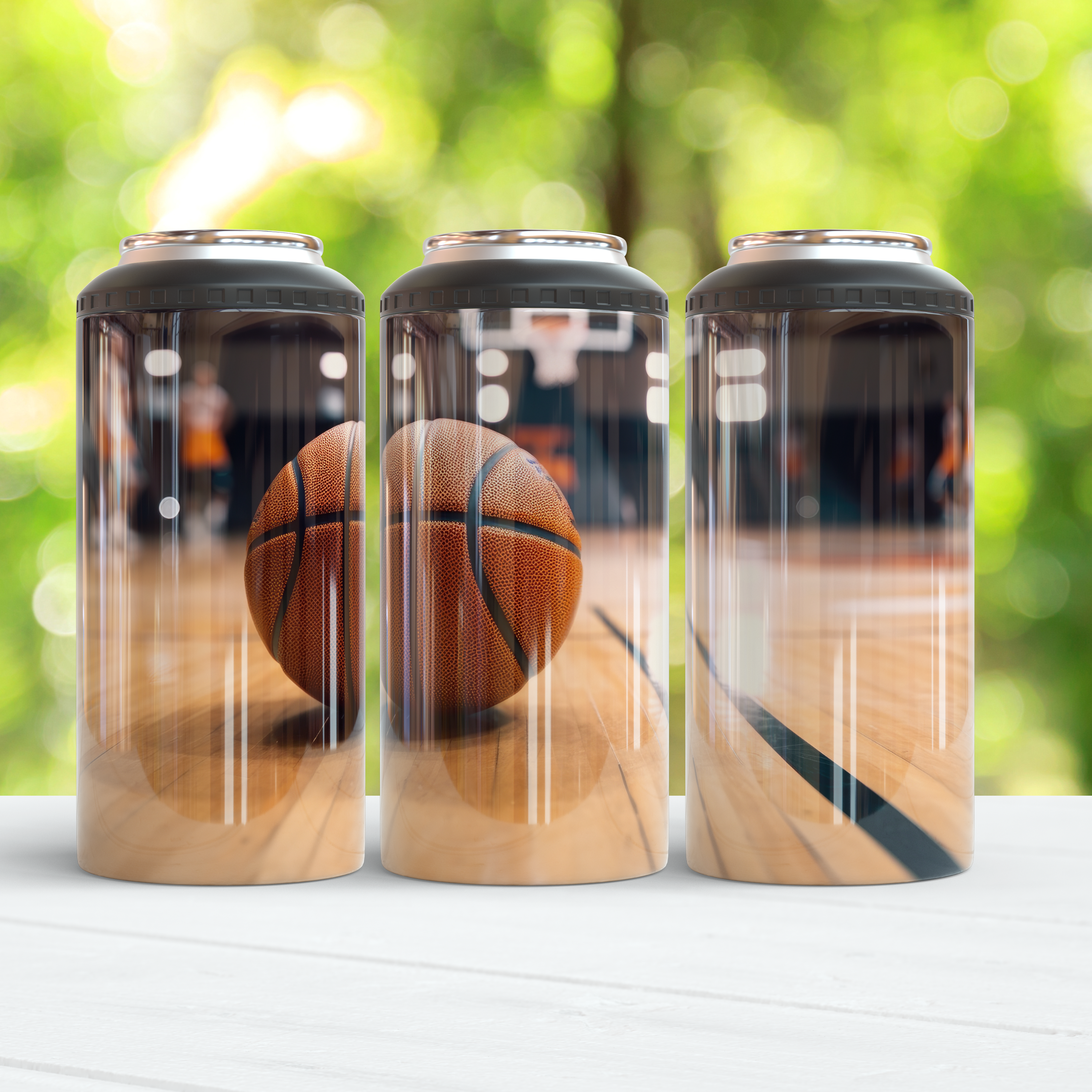 Basketball  4 in  1 Can Cooler