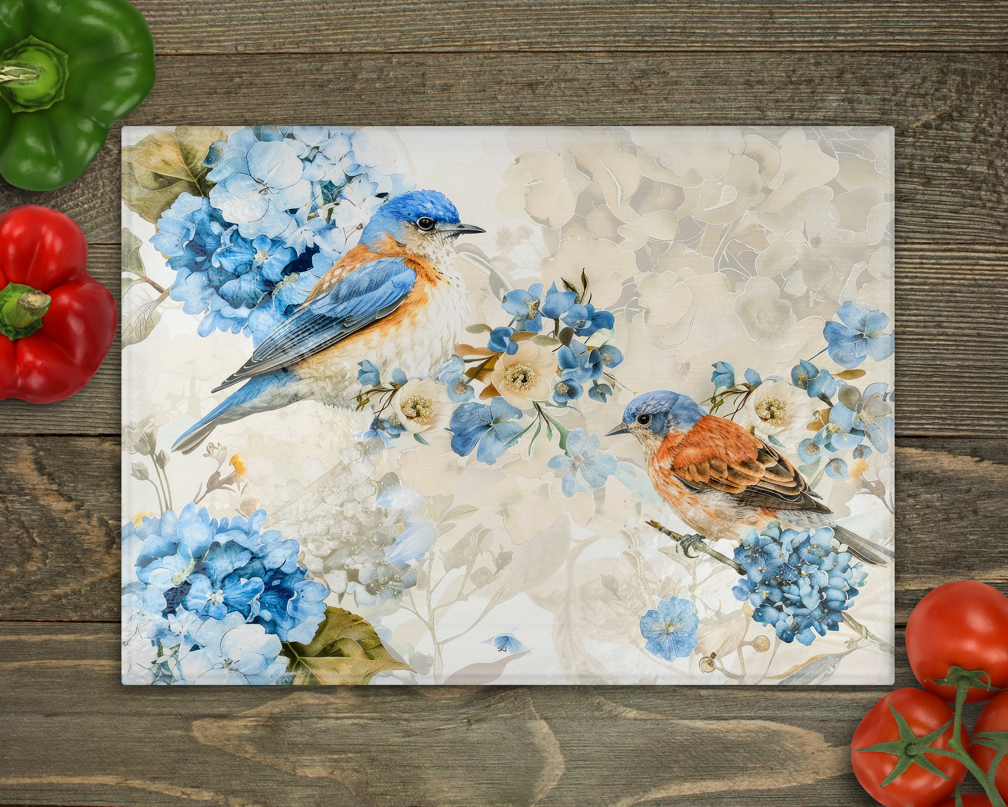 Bluebirds Cutting Board