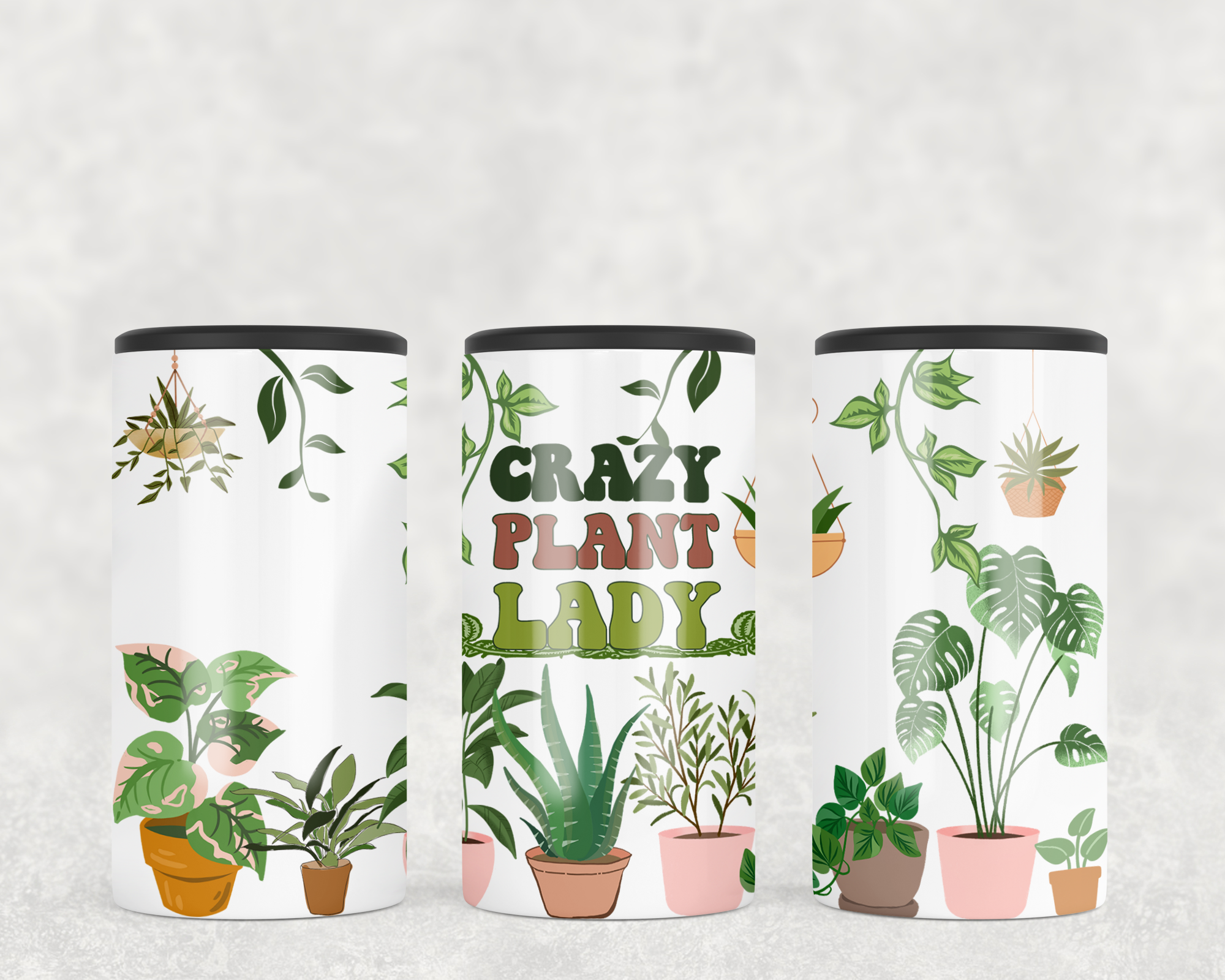 Crazy Plant Lady 4 in  1 Can Cooler