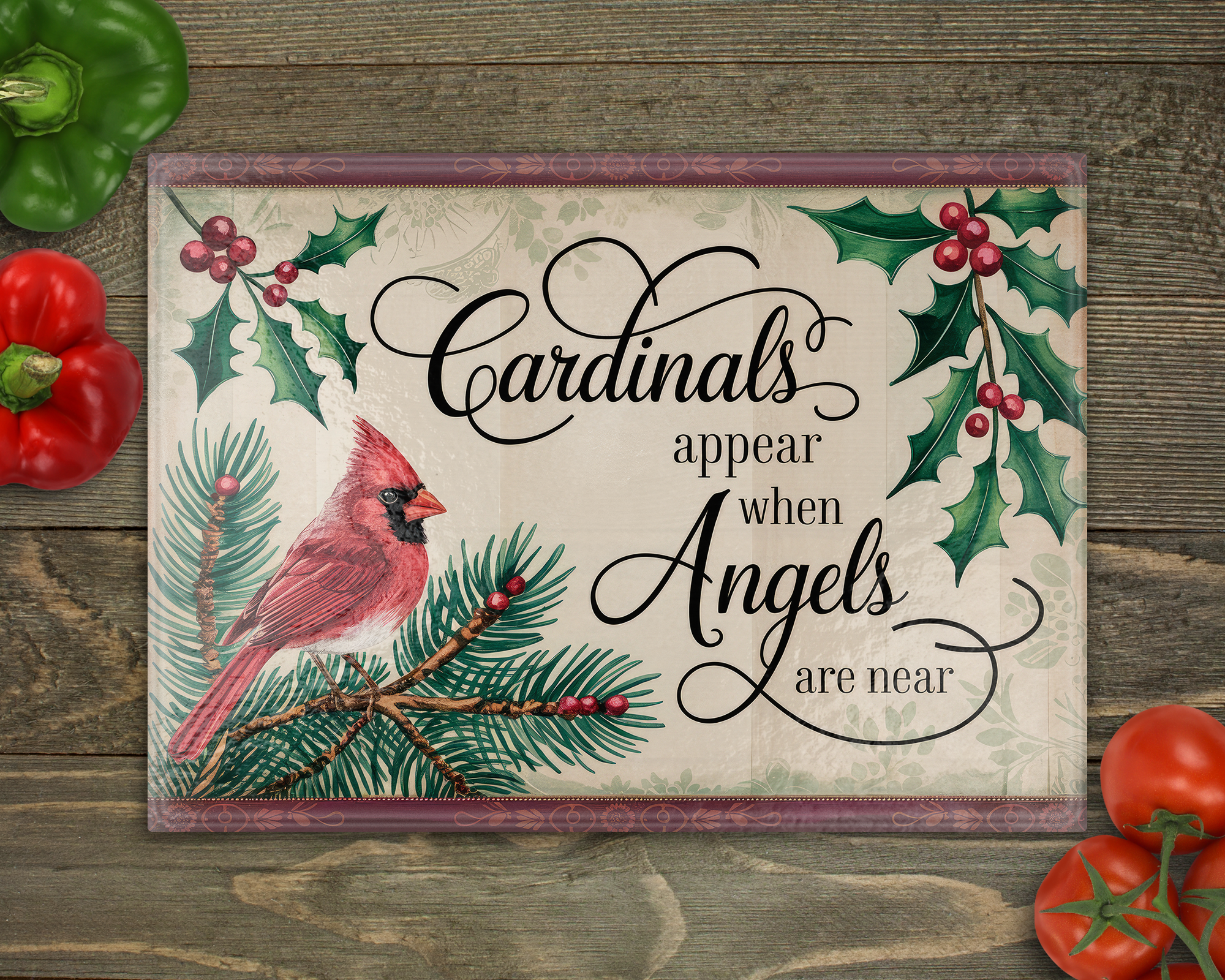 Cardinals Appear Cutting Board