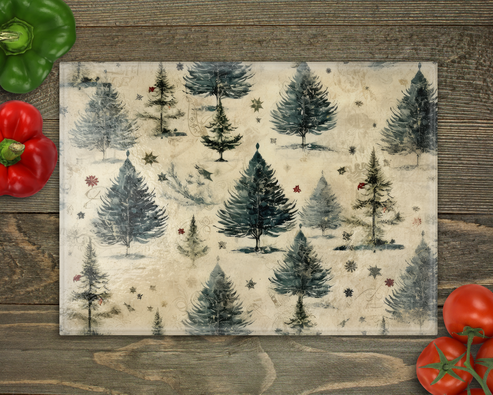 Christmas Trees Cutting Board