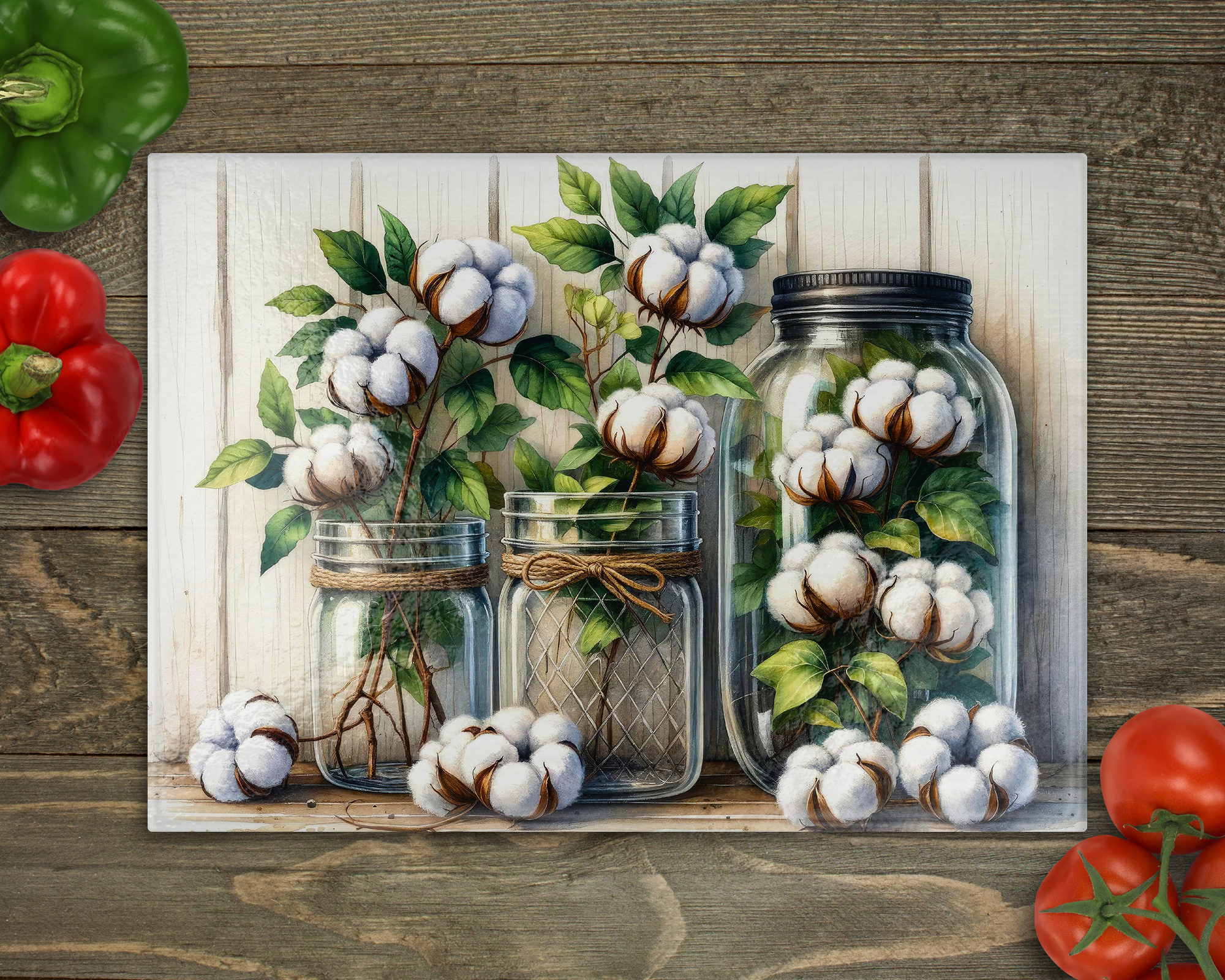 Cotton Jars Cutting Board