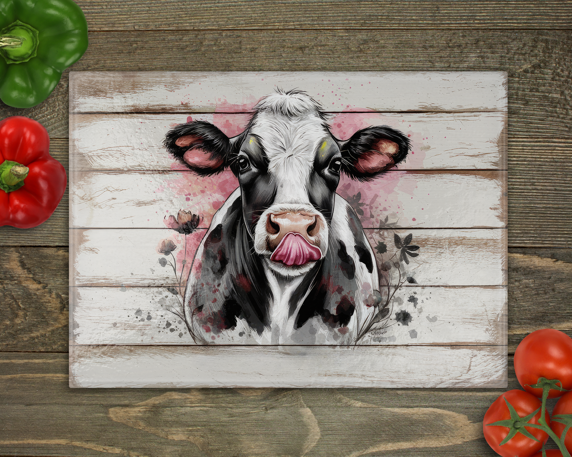 Dairy Cow Cutting Board