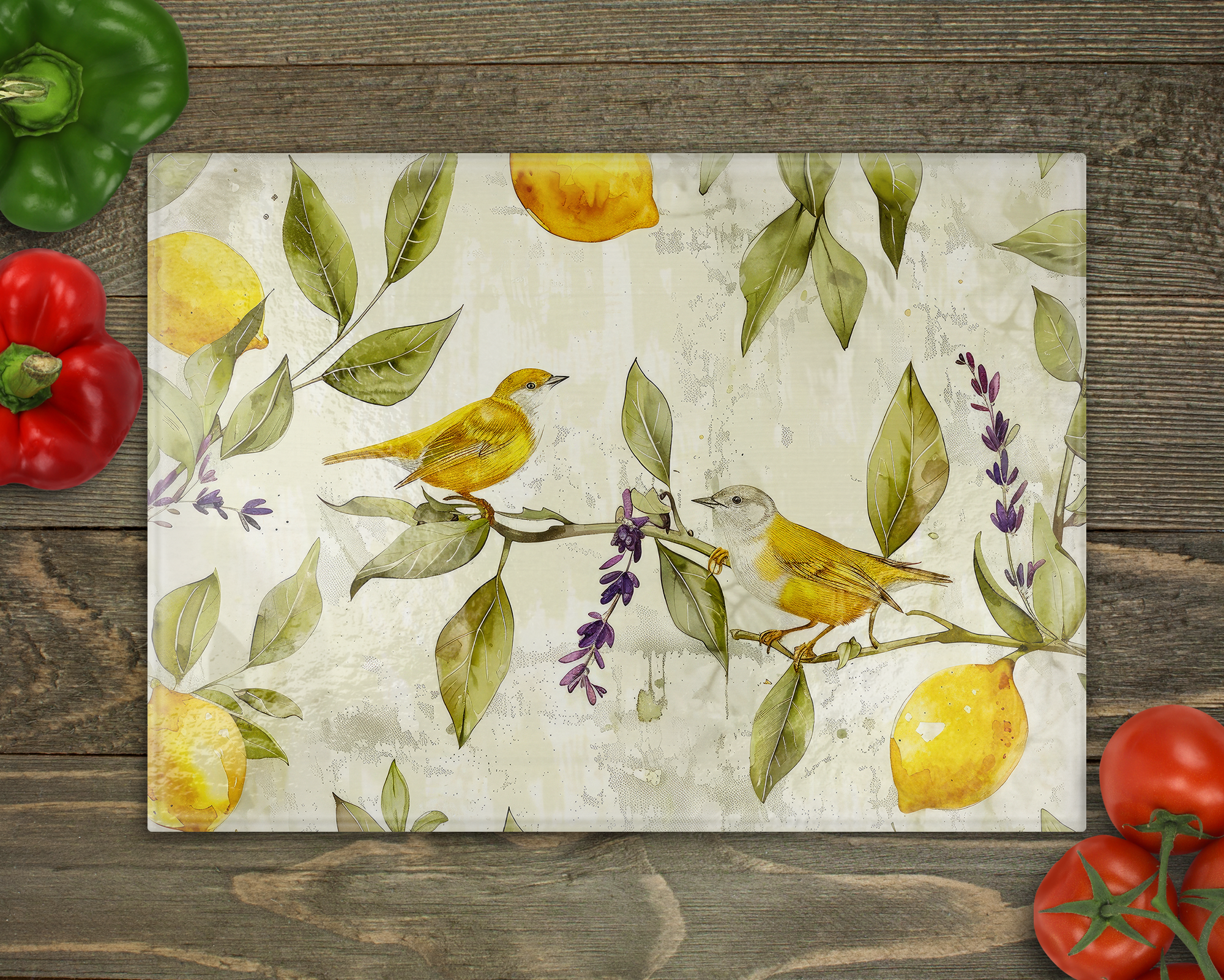 Finch Lemons Cutting Board