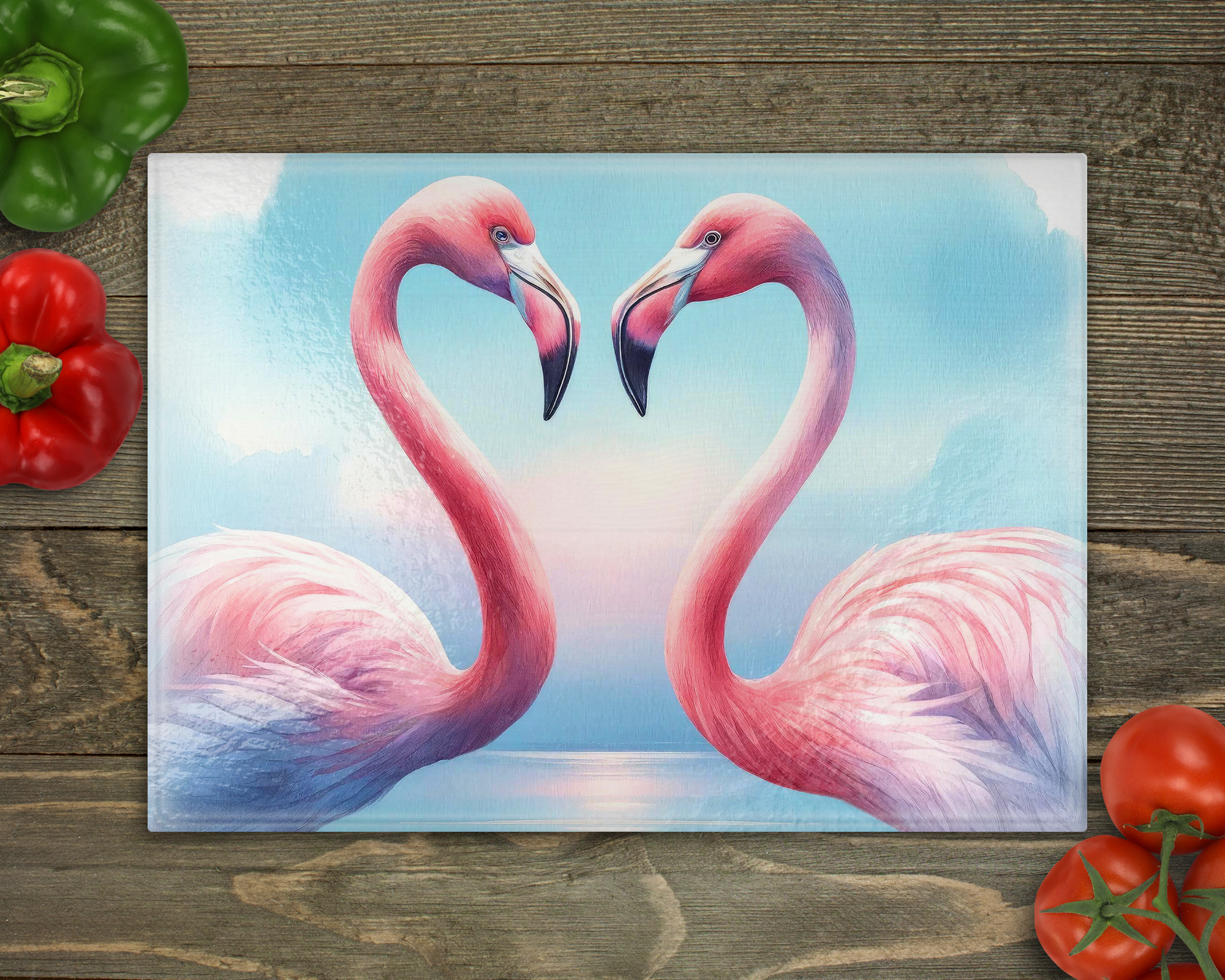 Flamingo's Cutting Board