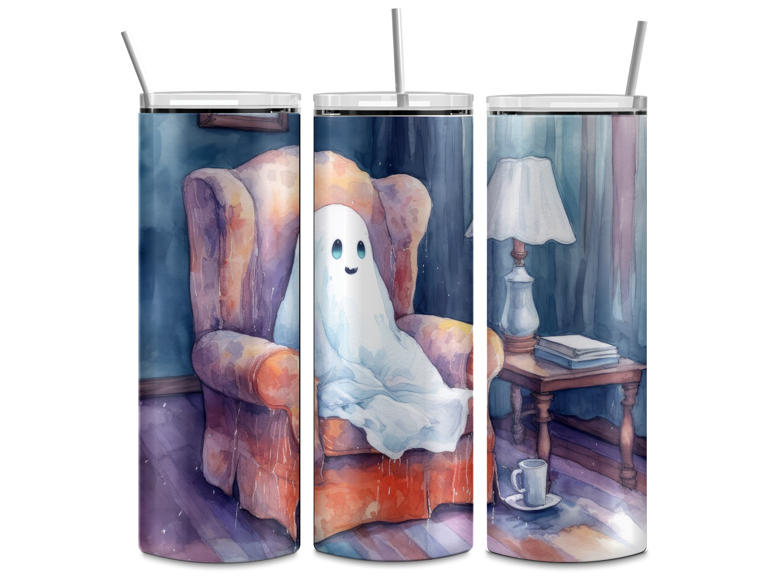 Ghost watching TV