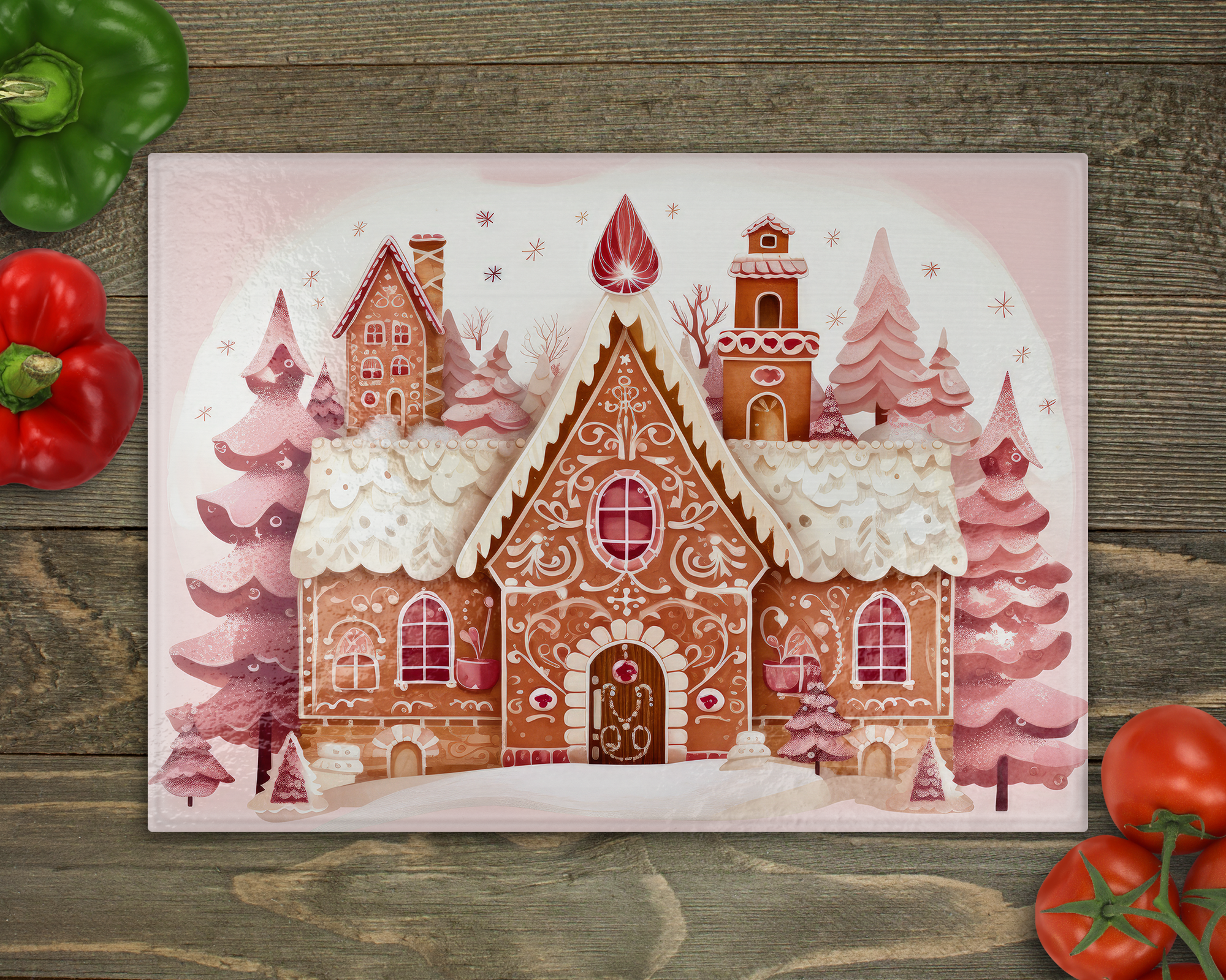 Gingerbread House Cutting Board