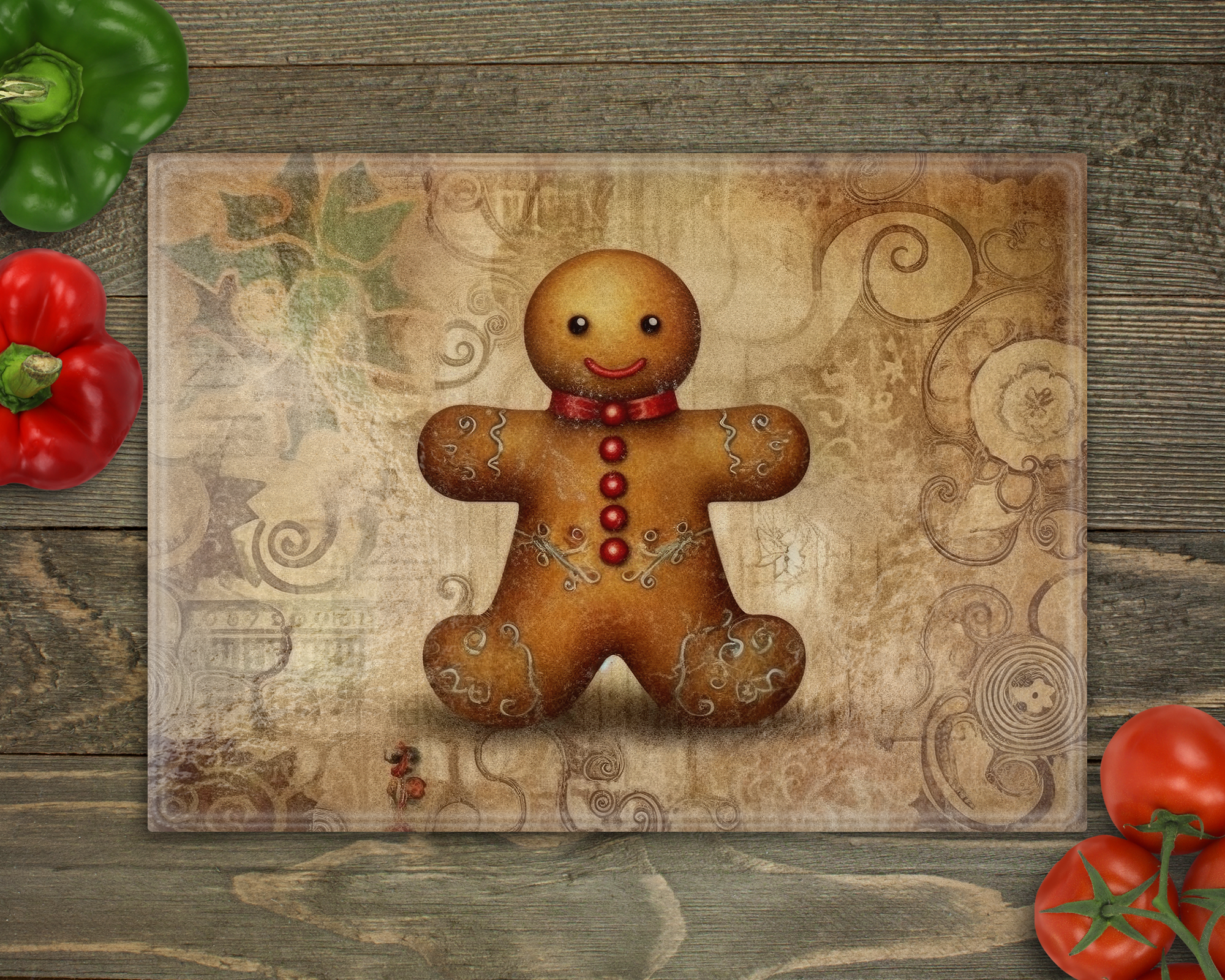 Gingerbread Man Cutting Board