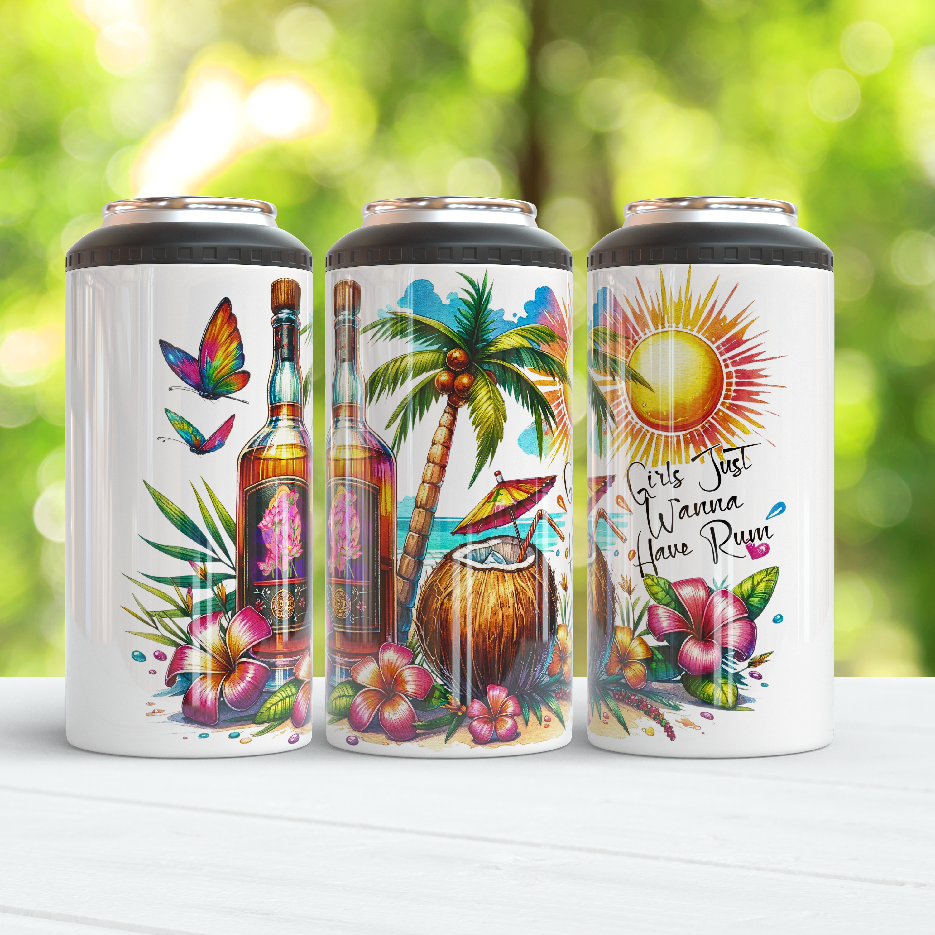 Girls just wanna have Rum  4 in  1 Can Cooler