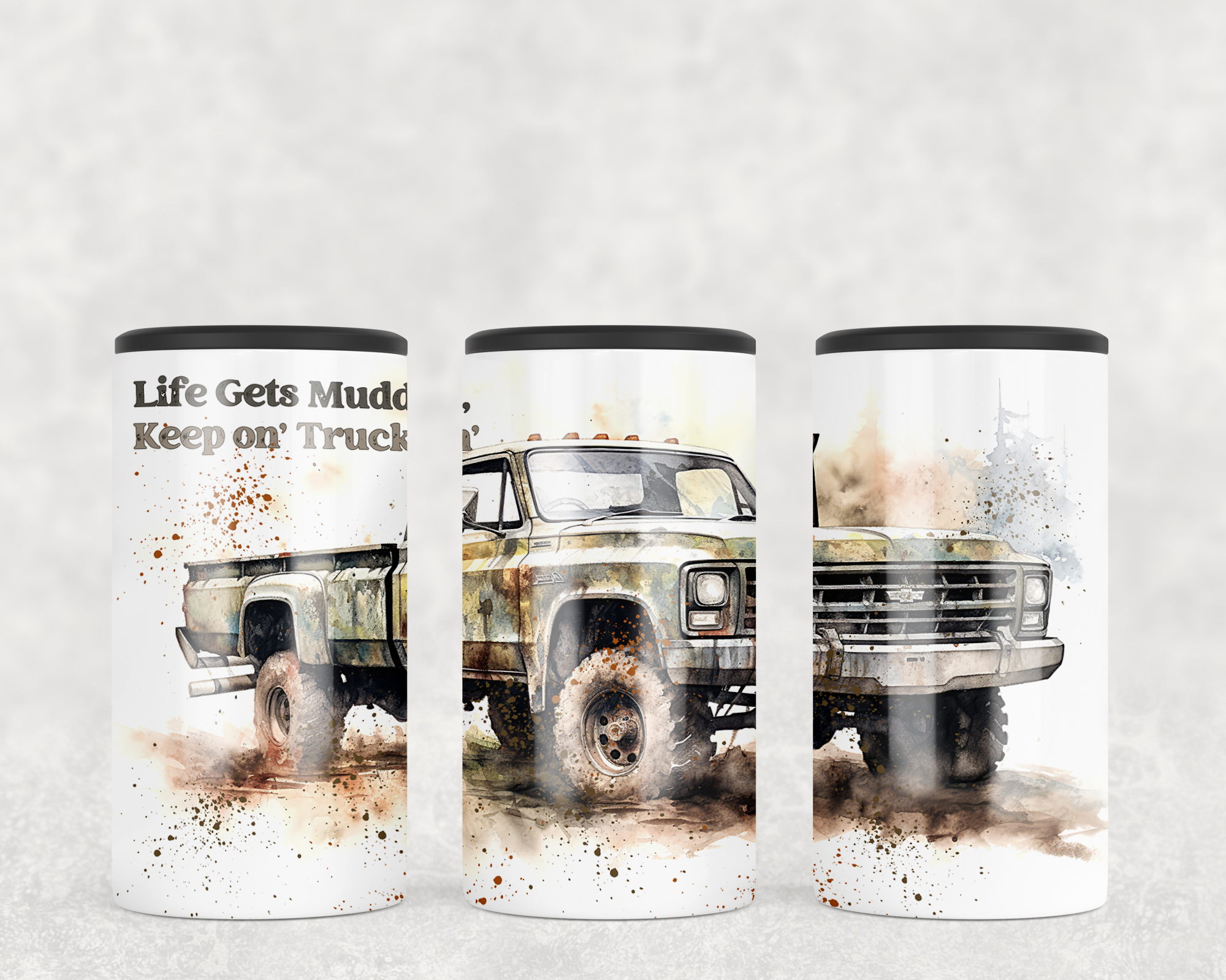 Life gets Muddy 4 in  1 Can Cooler