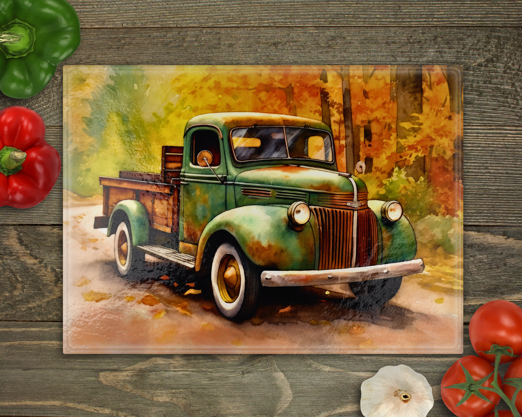 Old Truck Cutting Board