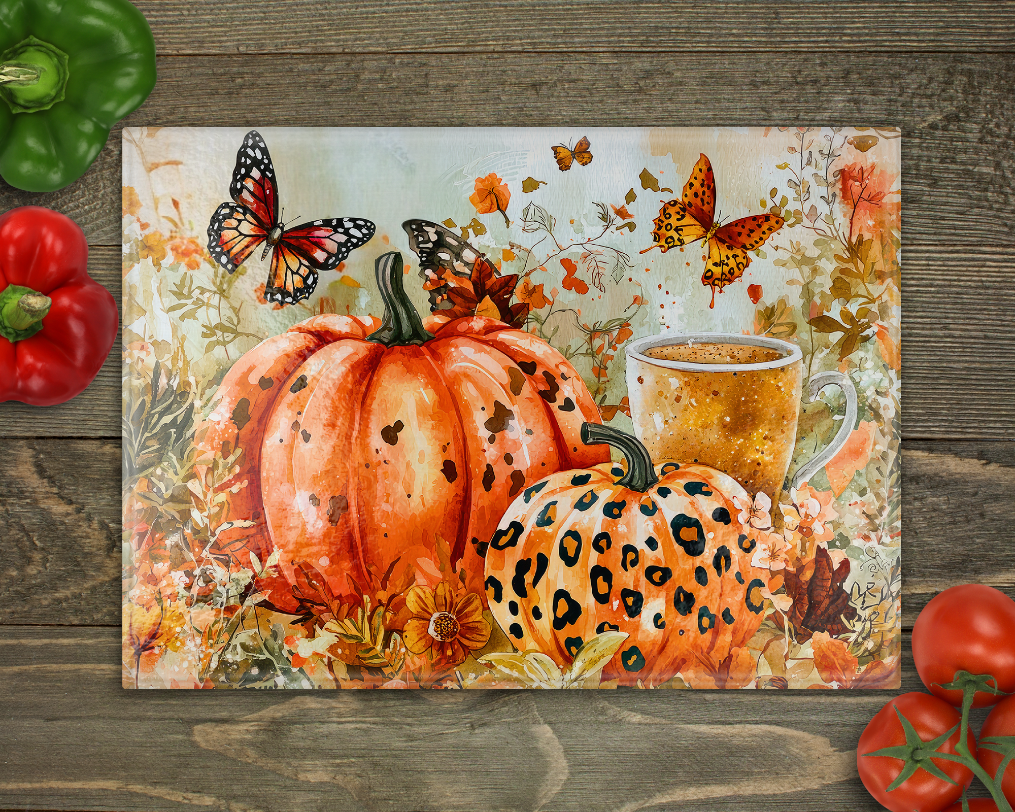 Pumpkin Spice Cutting Board