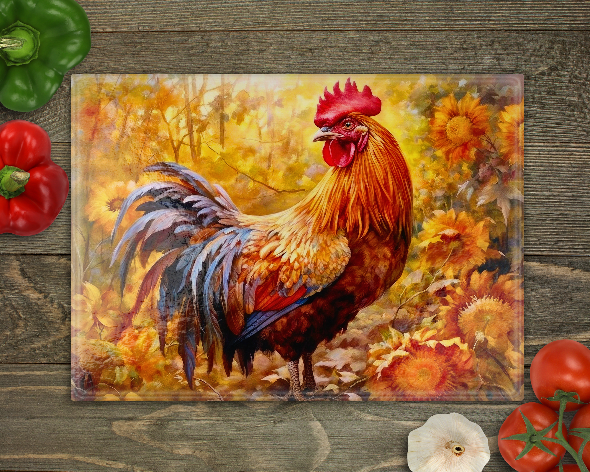 Rooster Cutting Board