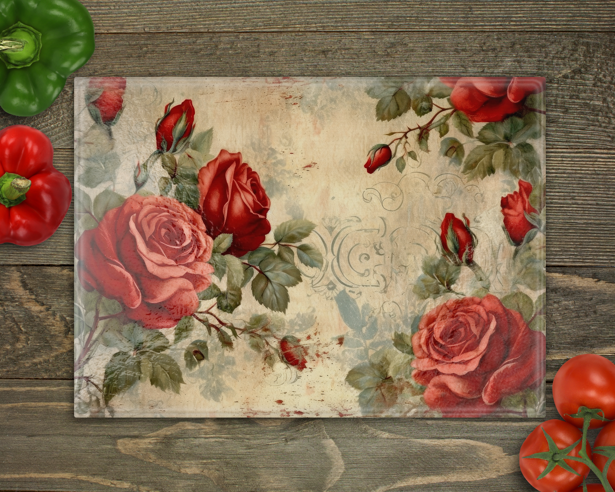 Roses Cutting Board