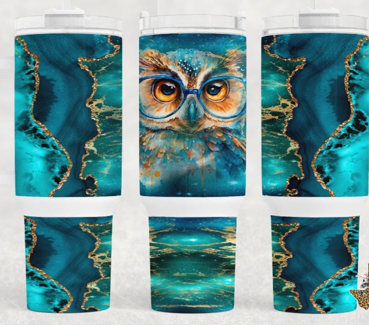 Owl. Teal