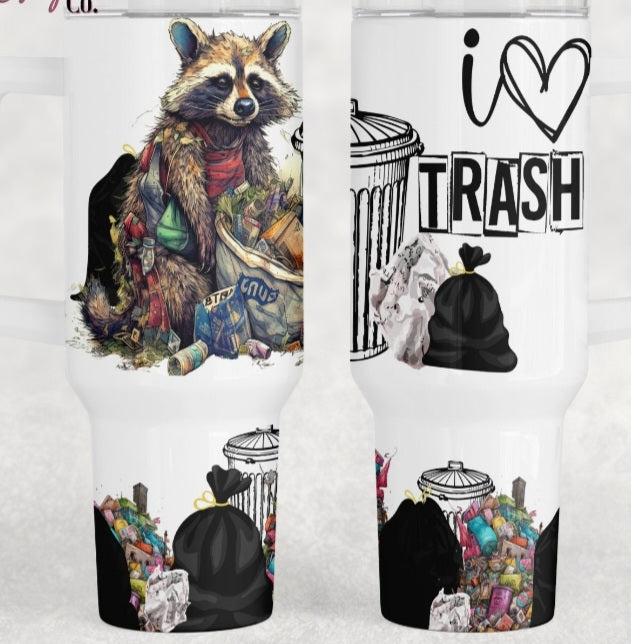 Racoon trash