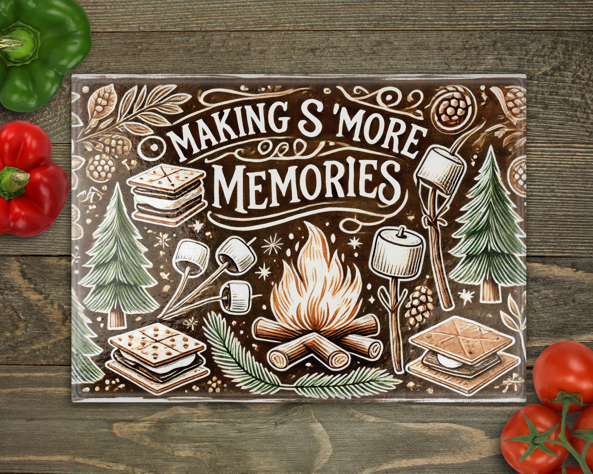 Smores Cutting Board