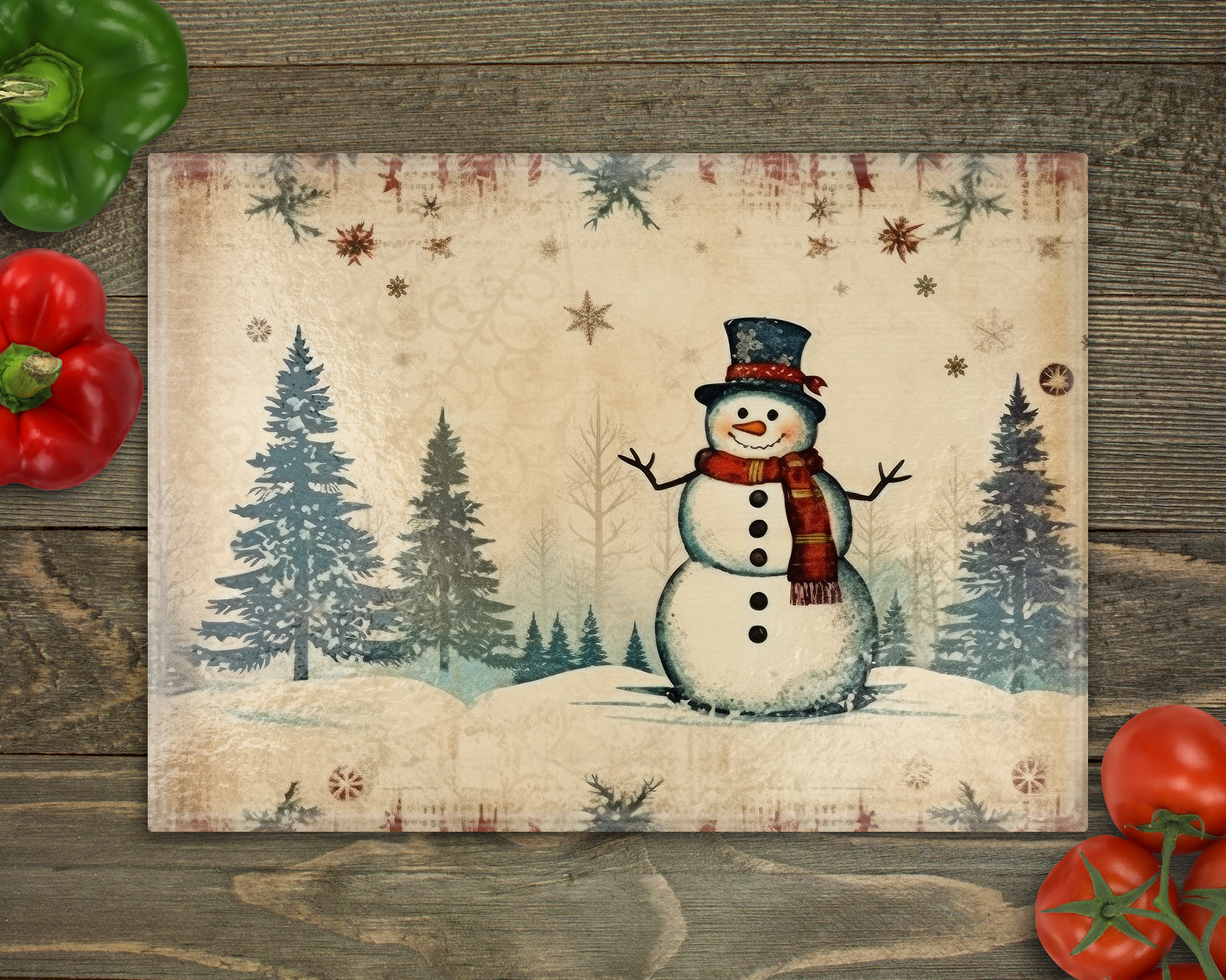 Snowman Cutting Board