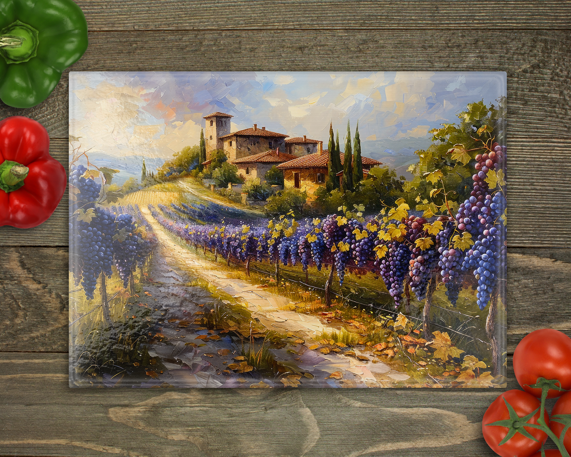 Tuscany Grapes Cutting Board