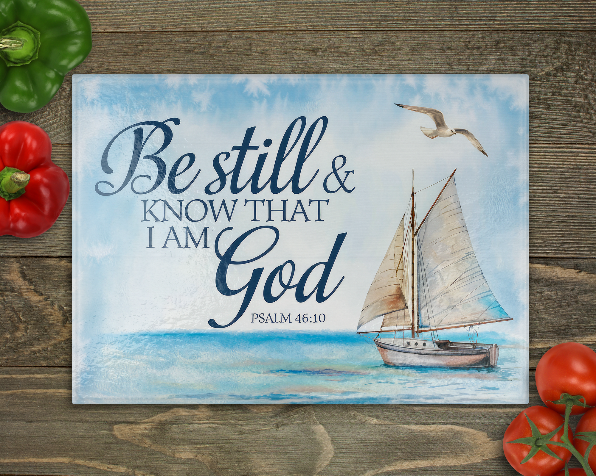 Be Still & Know That I am God Cutting Board