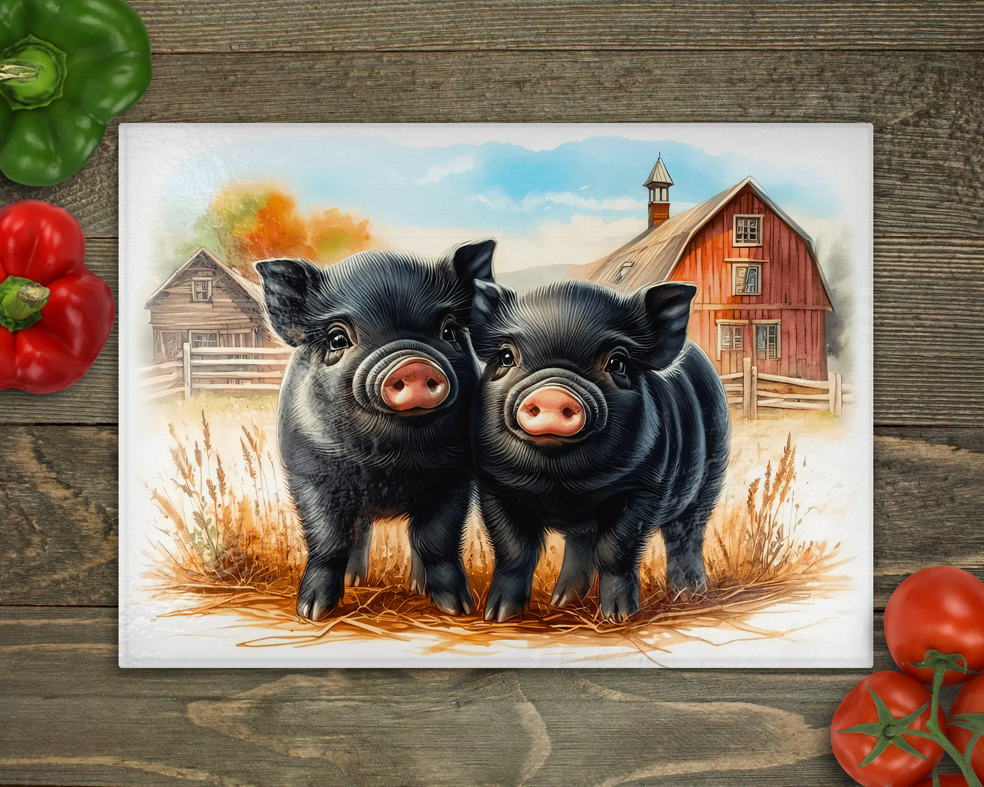 Pot Belly Pigs Cutting Board