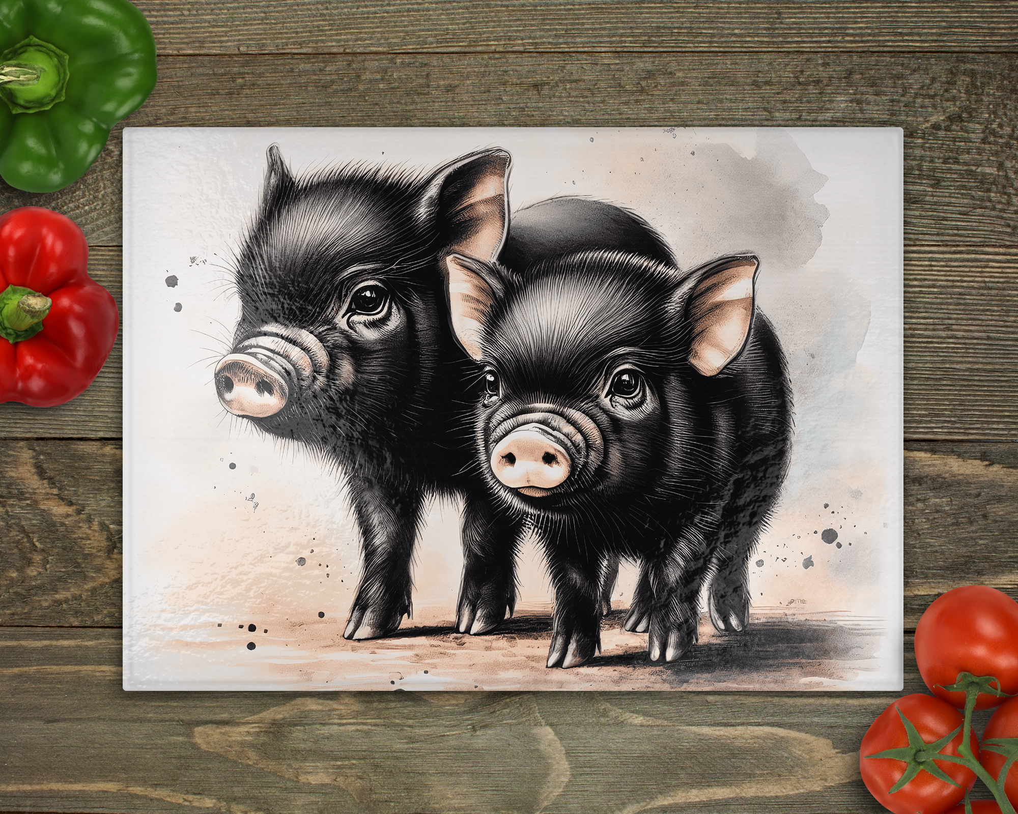 Pot Belly Pigs Cutting Board