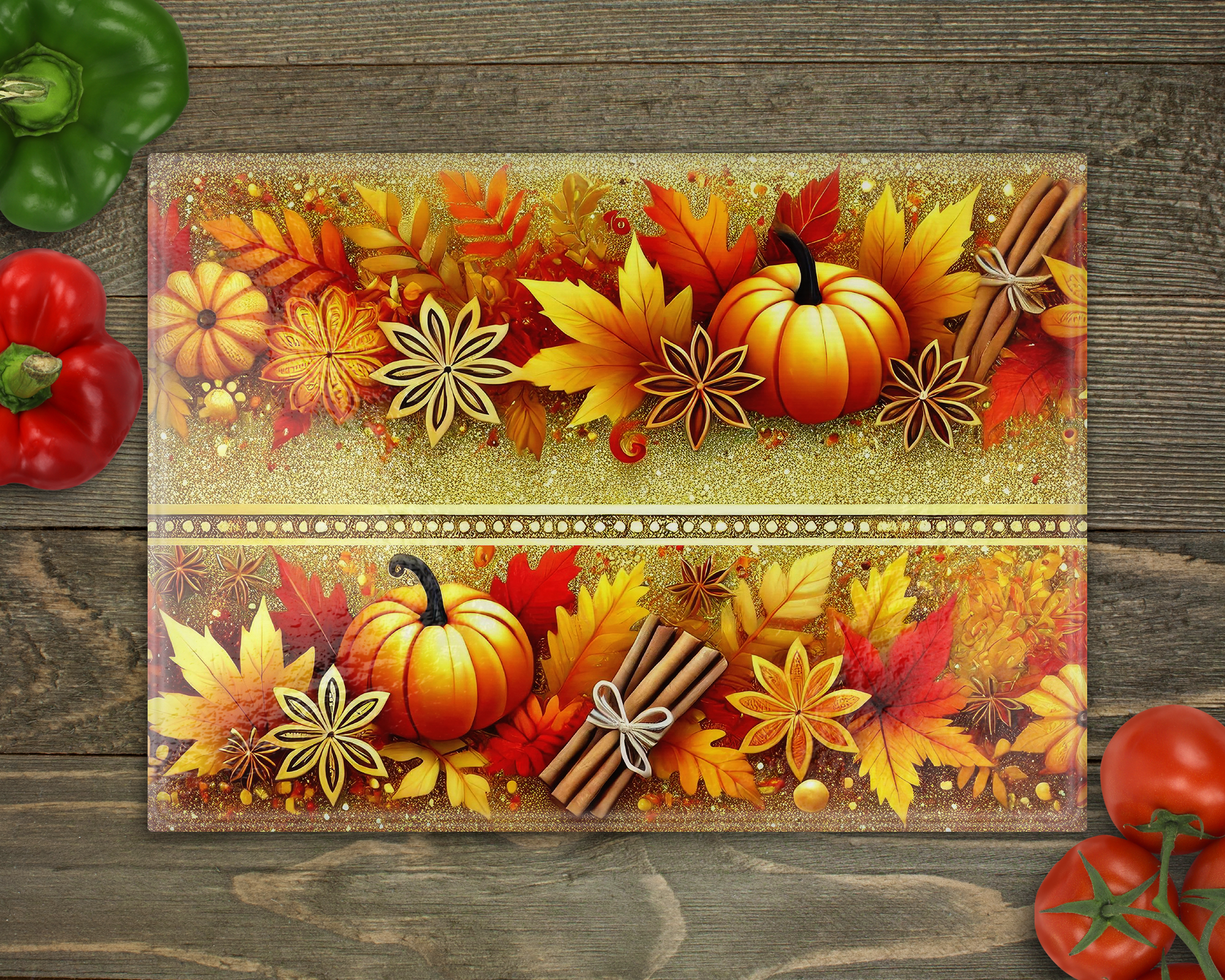 Pumpkin Spice Cutting Board