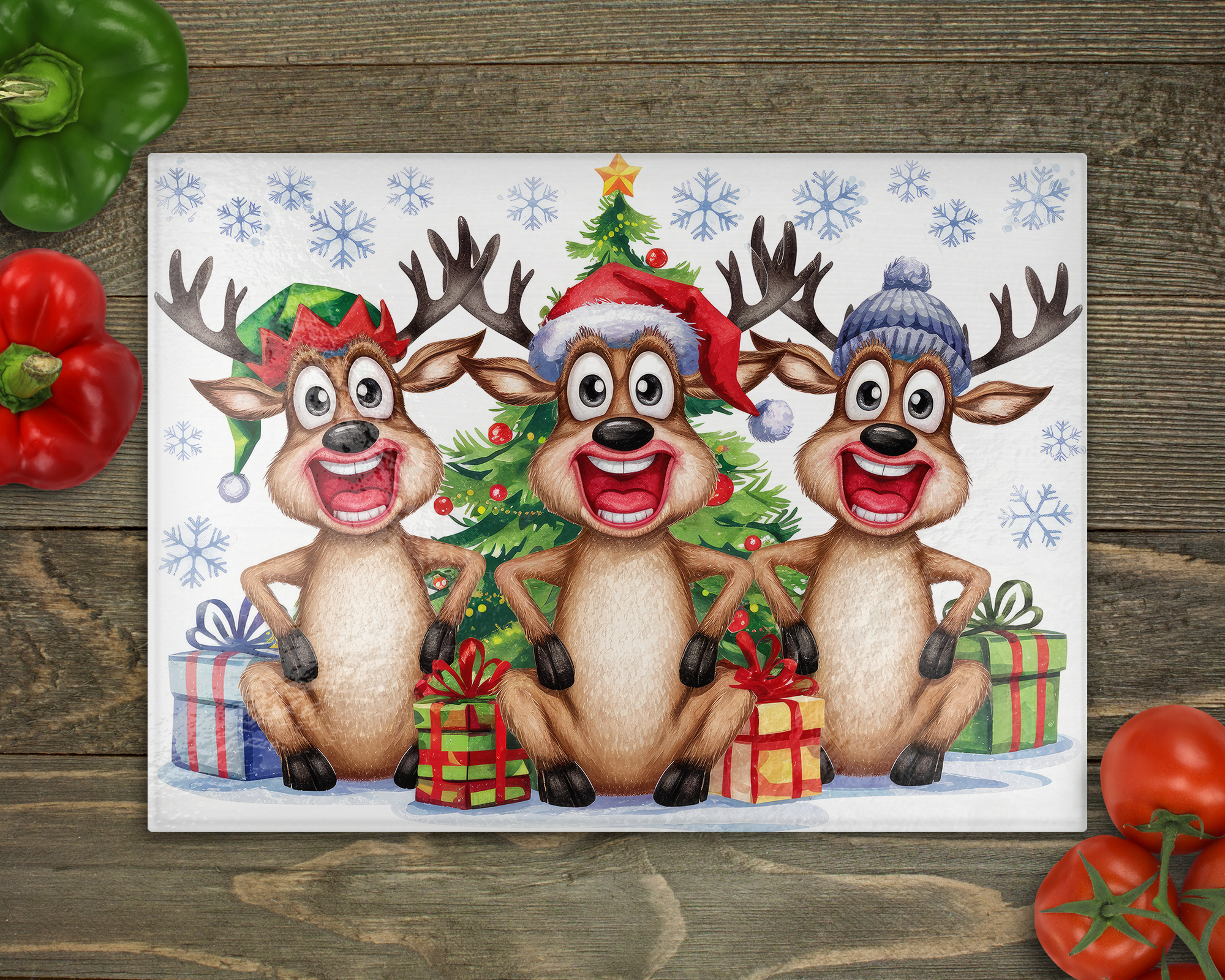 Reindeer Cutting Board