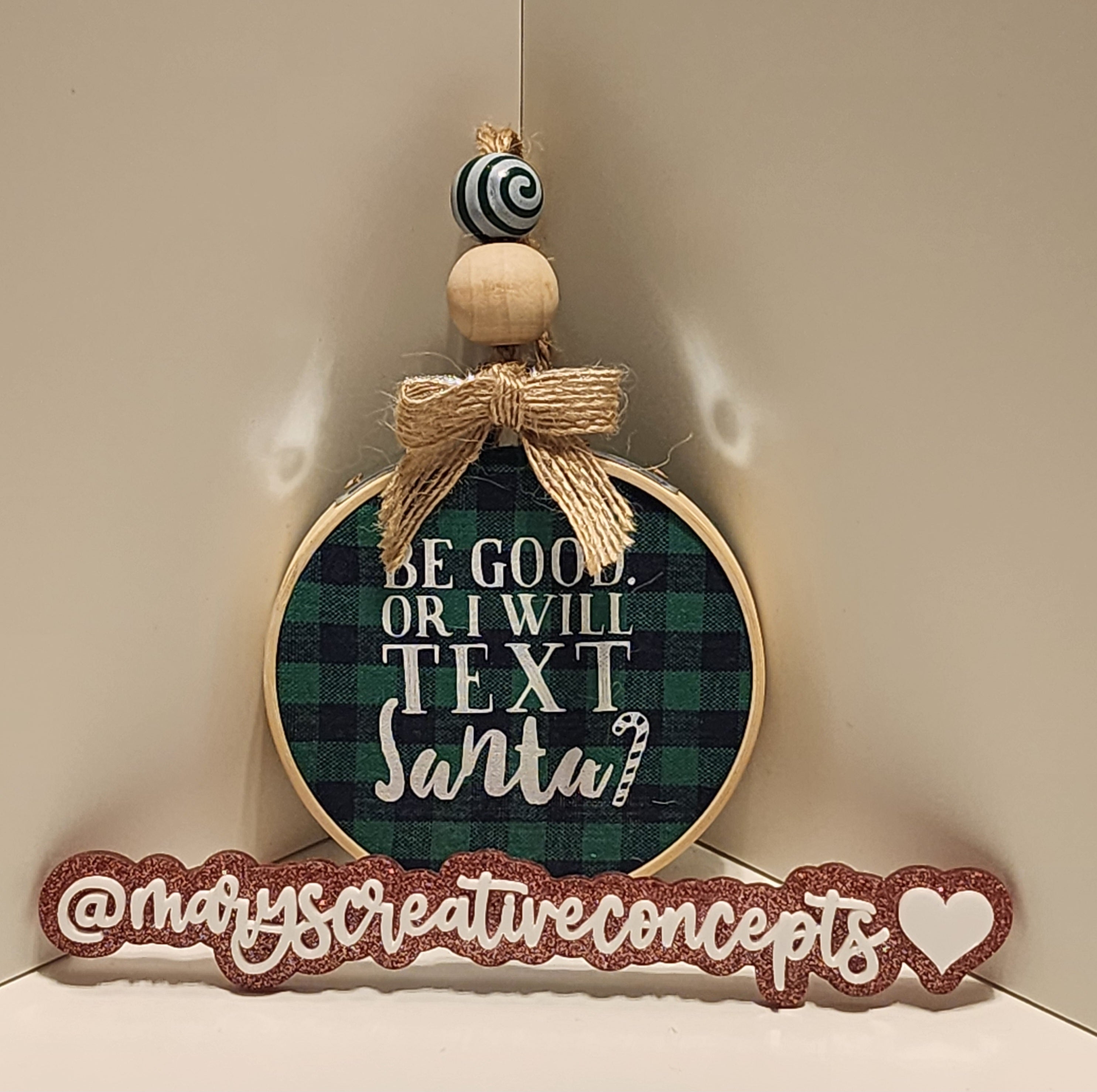 Embroidery Hoop Fabric ornaments