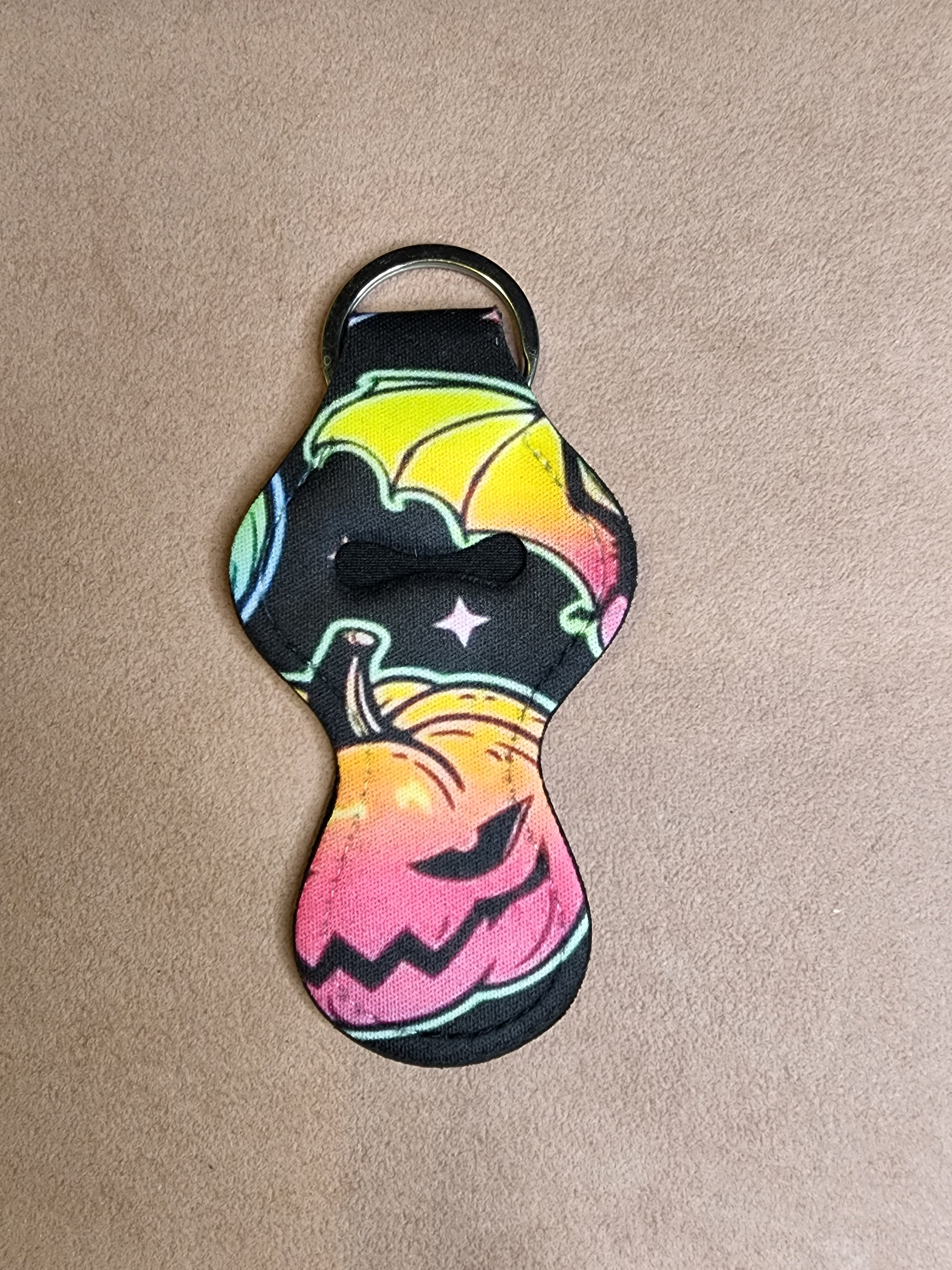 Pumpkins Chapstick Holder Keychain