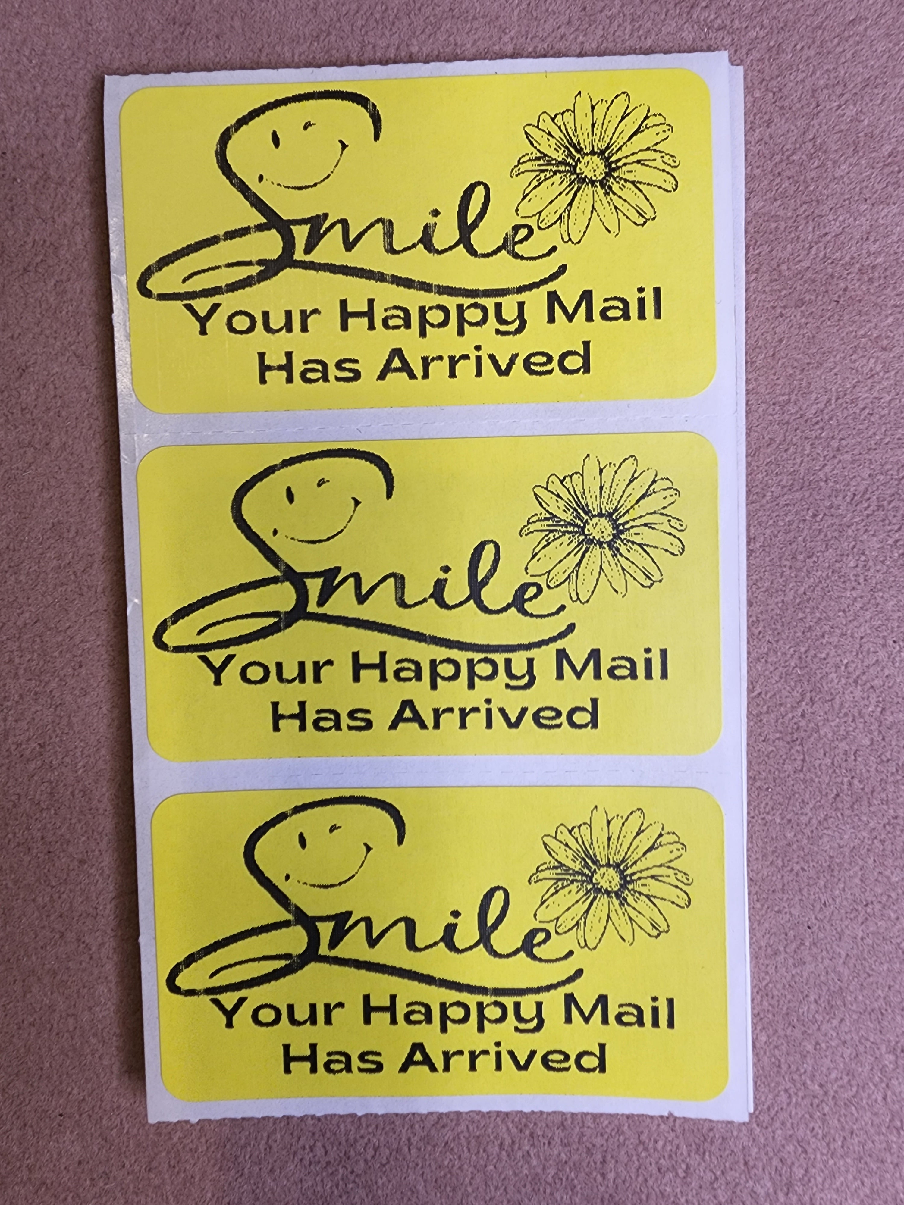 Smile Your Happy Mail has arrived!! Mail Stickers