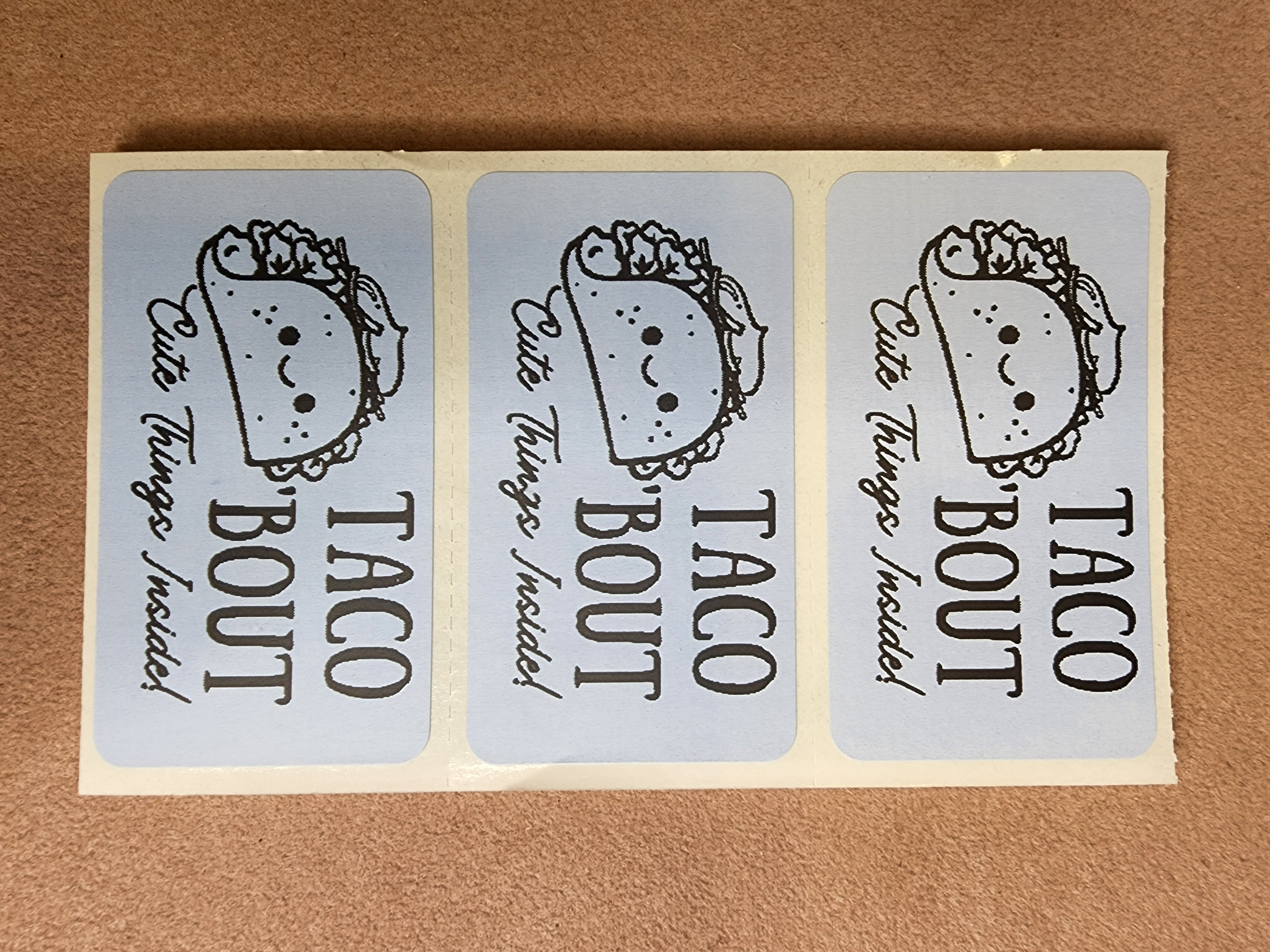 Taco Bout Mail Stickers