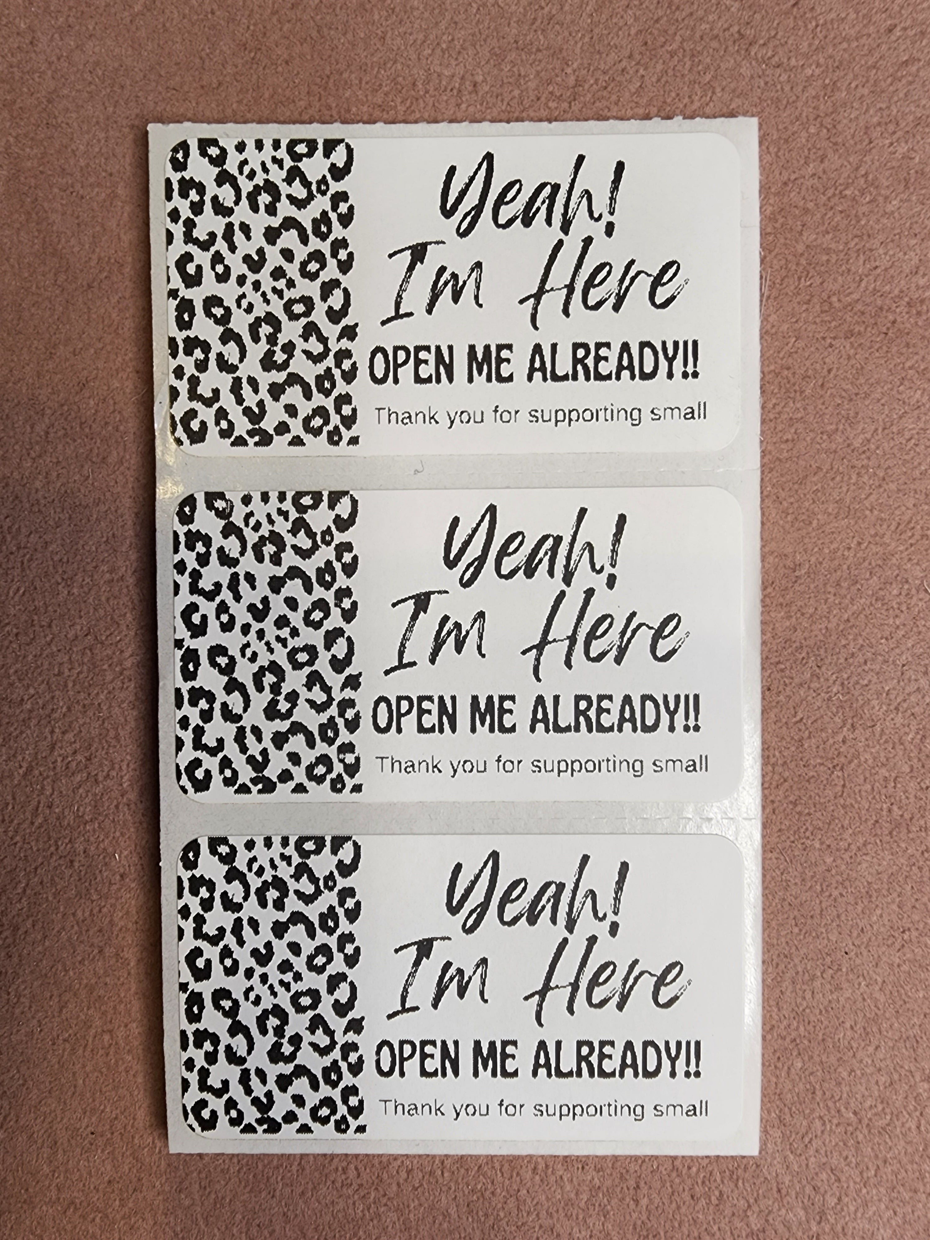 Yeah! I'm here! Mail Stickers