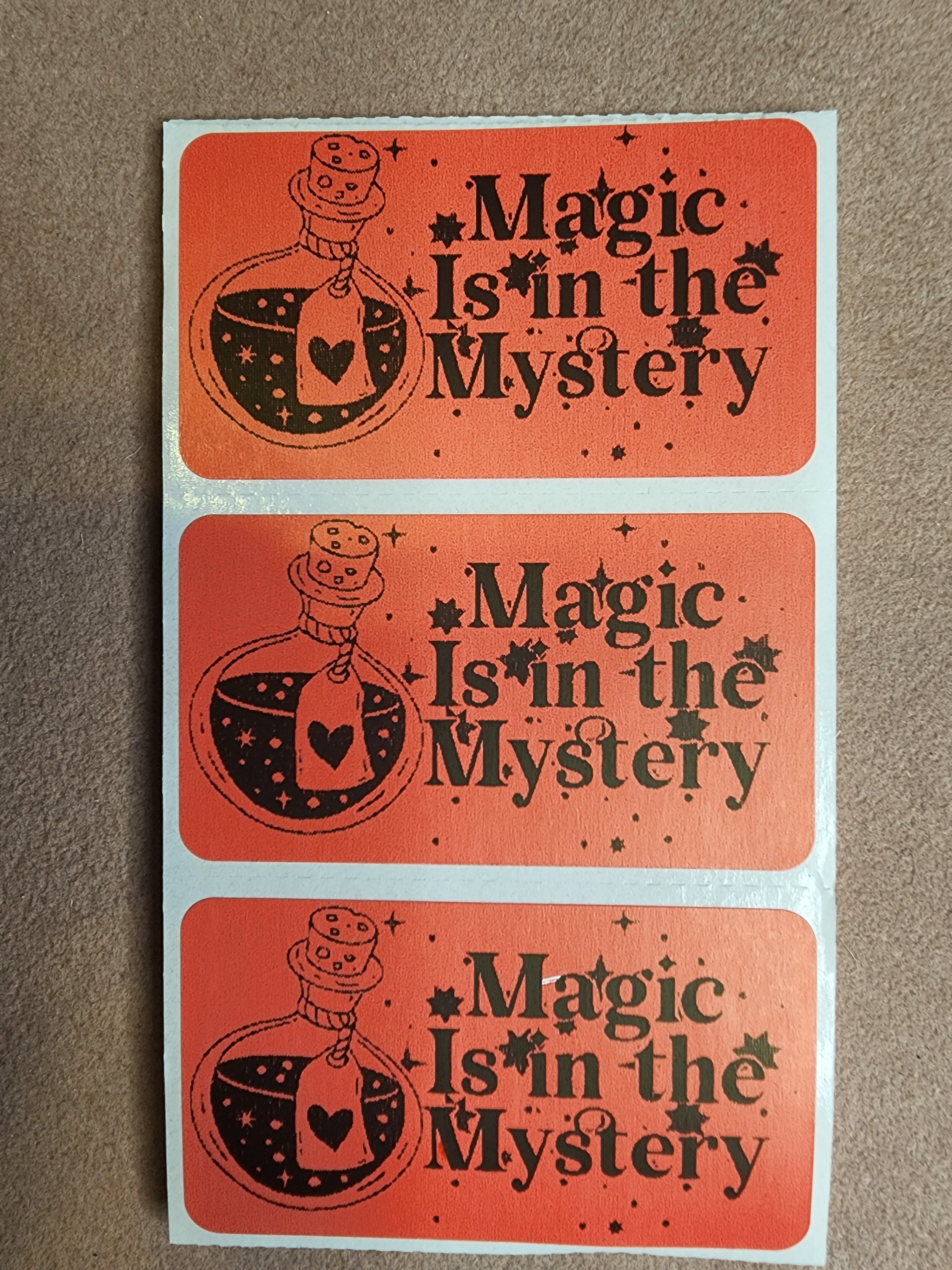 Magic is in the Mystery Mail Stickers