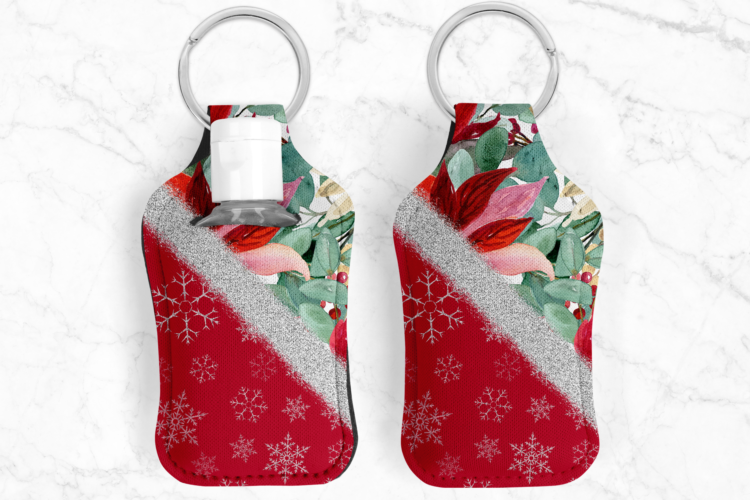 Christmas Hand Sanitizer Keychain