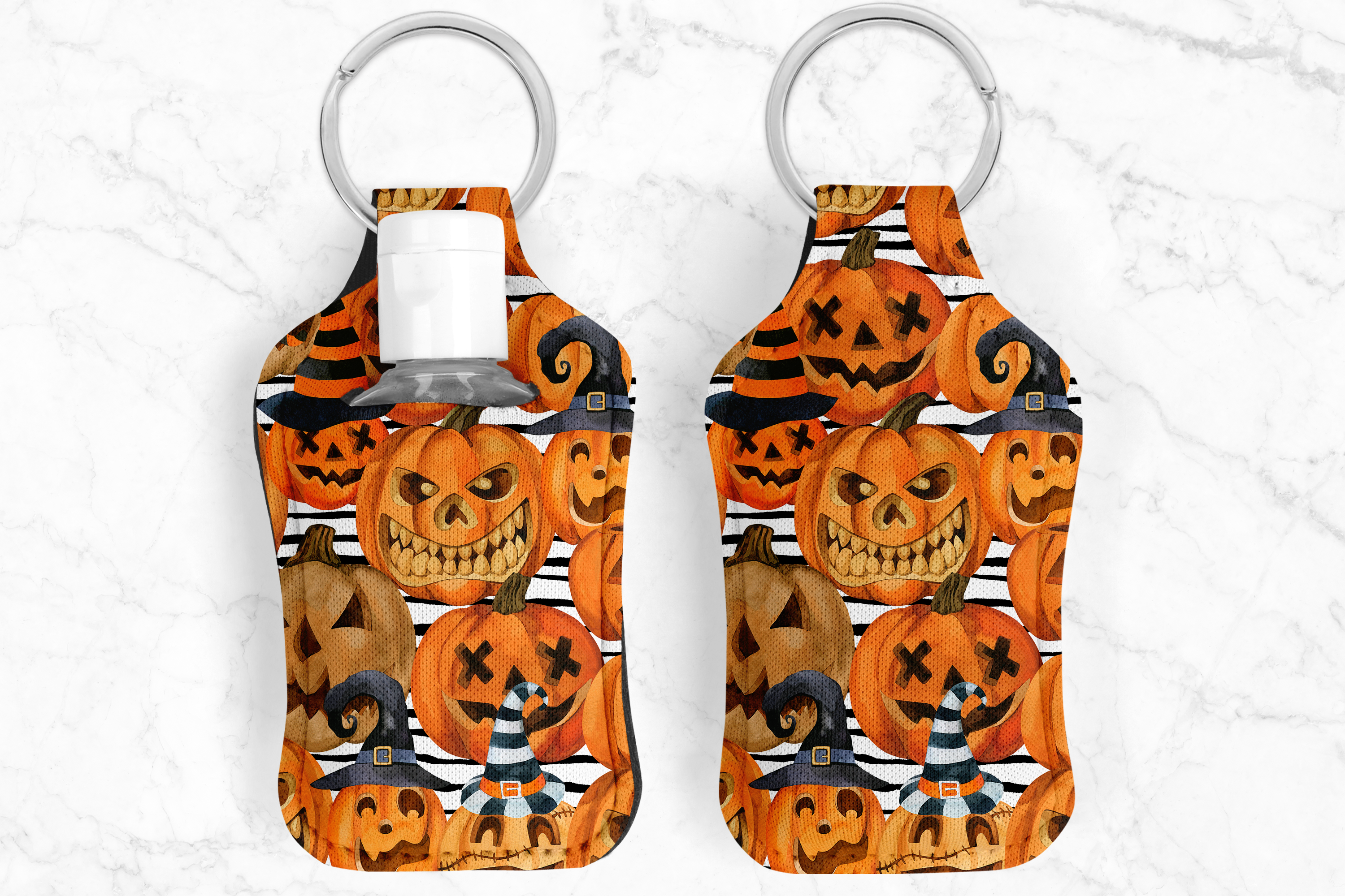 Hallow Jack Hand Sanitizer Keychain