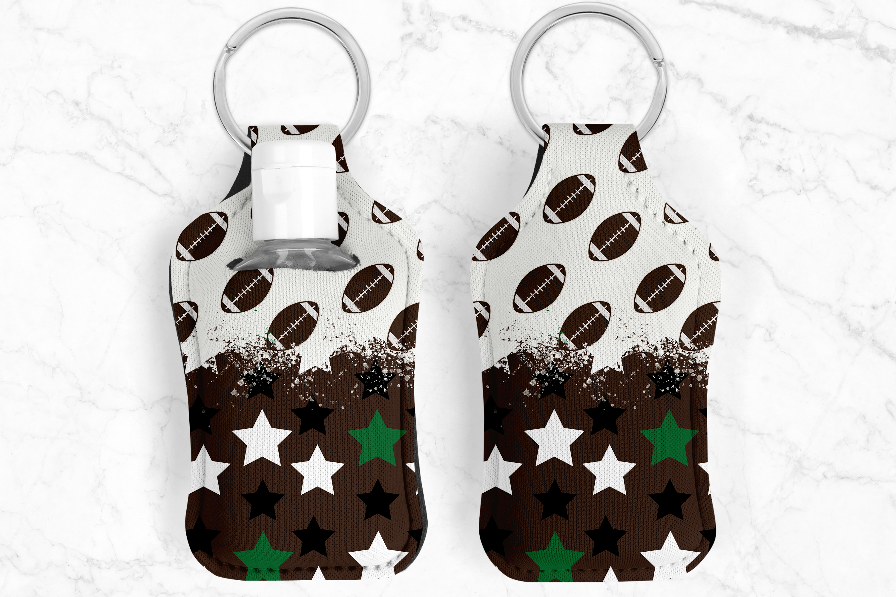 Football Stars Hand Sanitizer Keychain