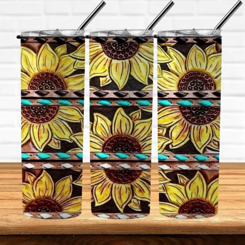 Sunflowers w/teal