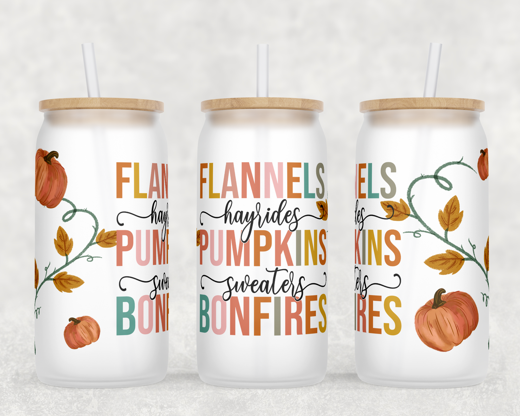 Flannels Pumpkins Bonfires